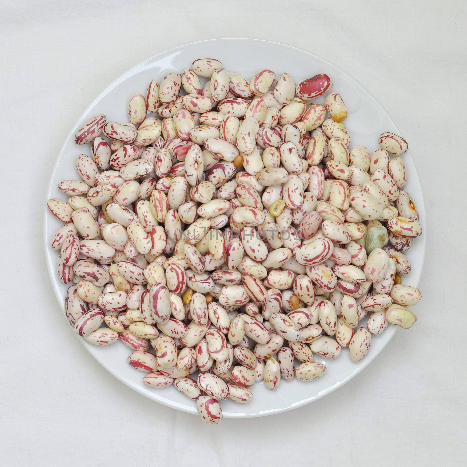Beans soup salad food useful as background - in a bowl or dish
