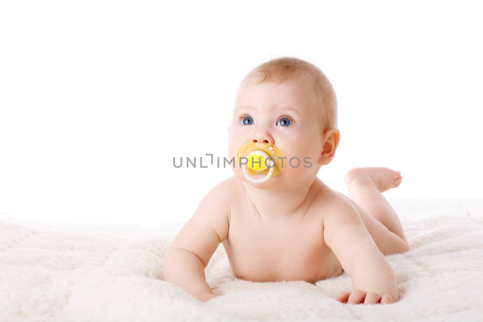 child with dummy on the floor