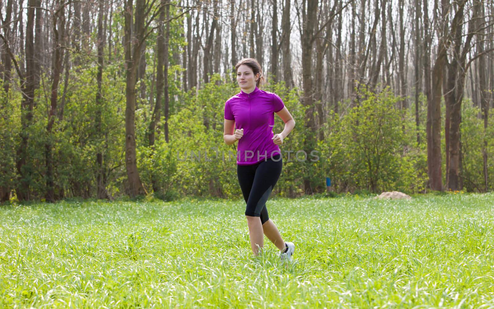 Running woman by Fotosmurf
