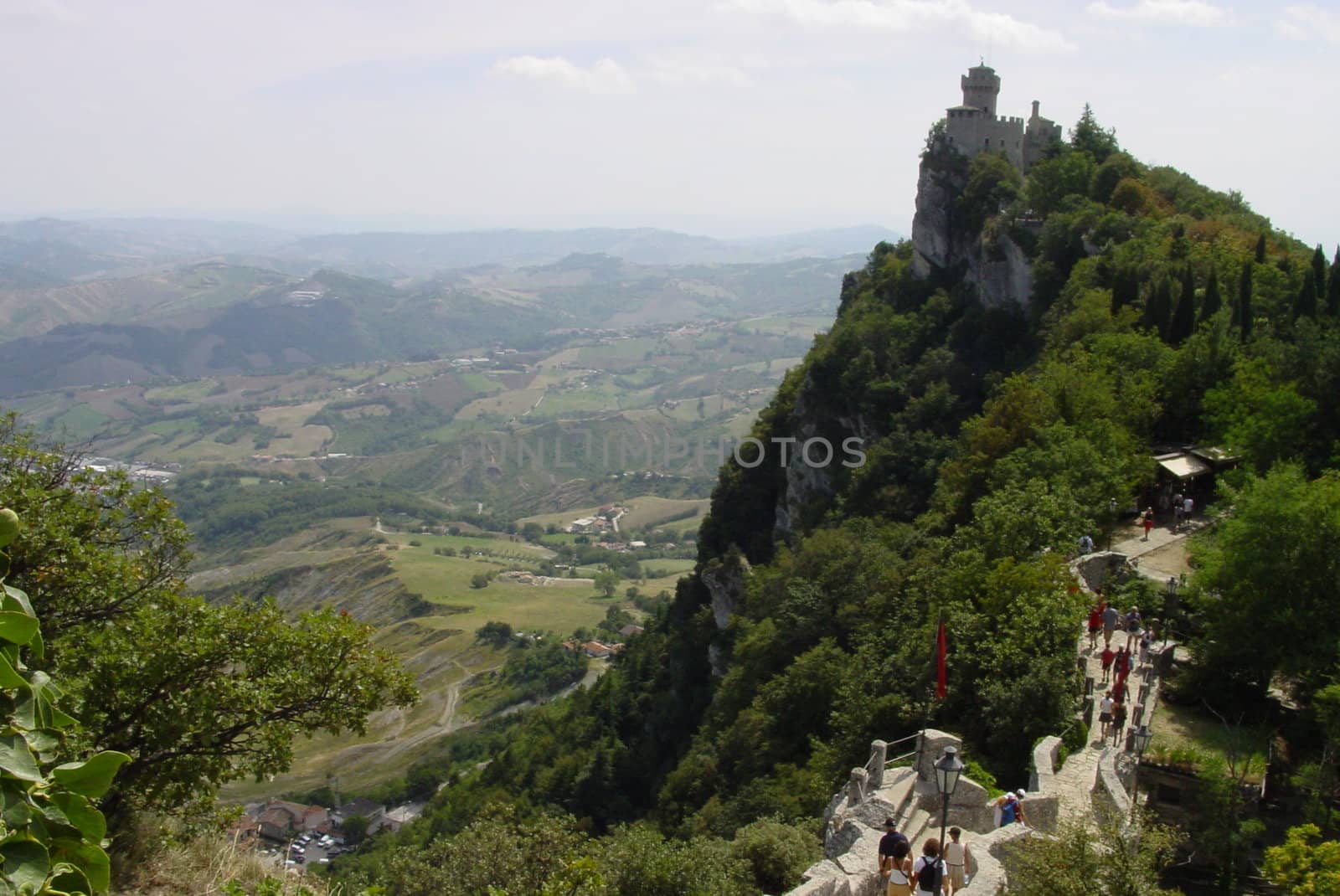 Castel on mountains of San Marino