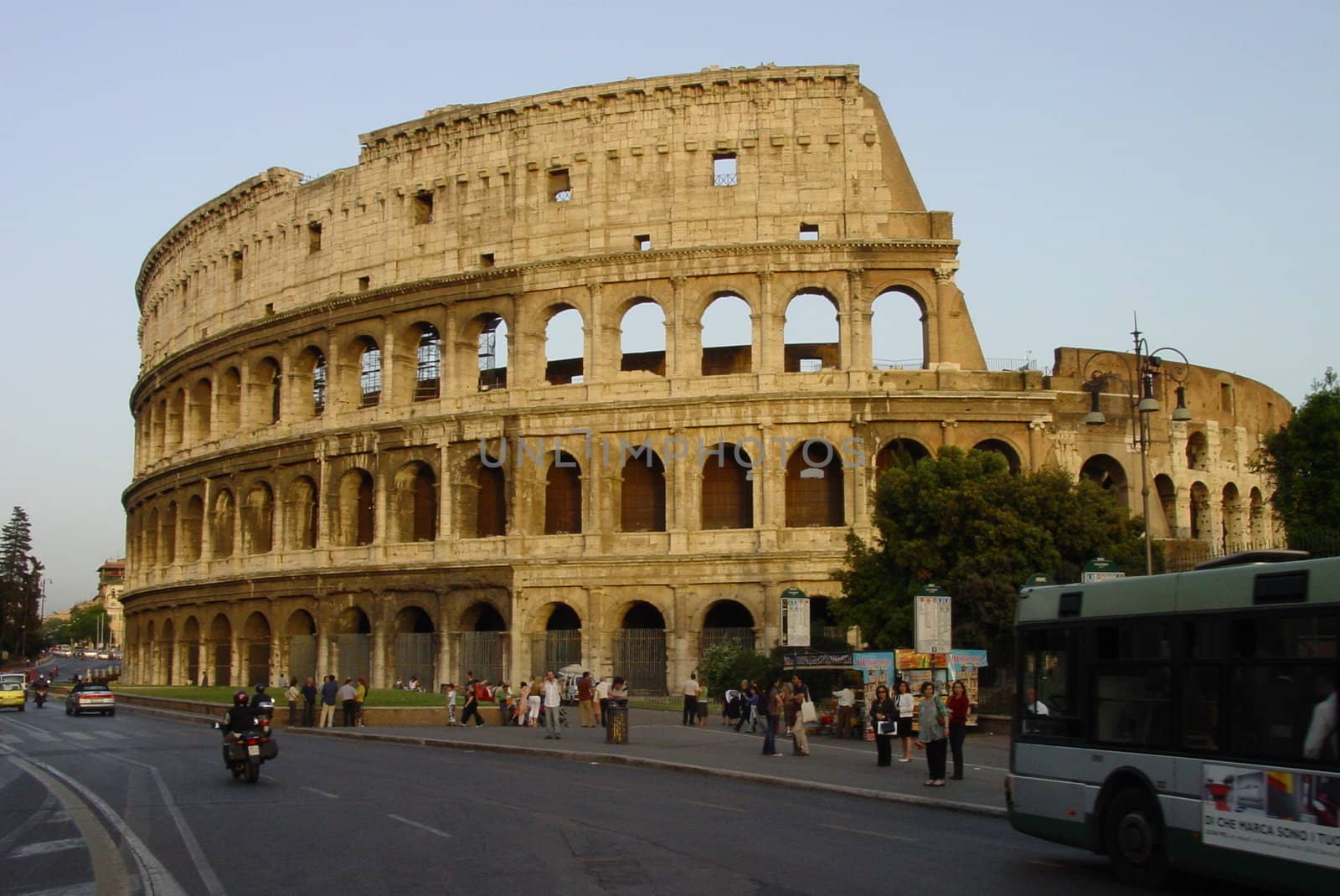 Colloseum in Rome before sunset