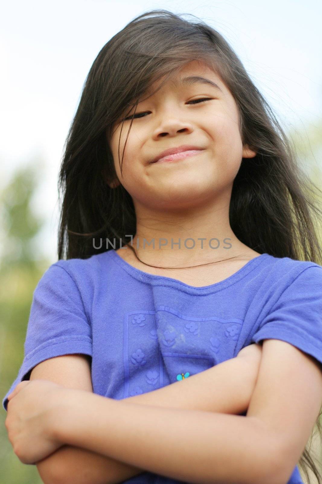 Cute girl with confident pose by jarenwicklund