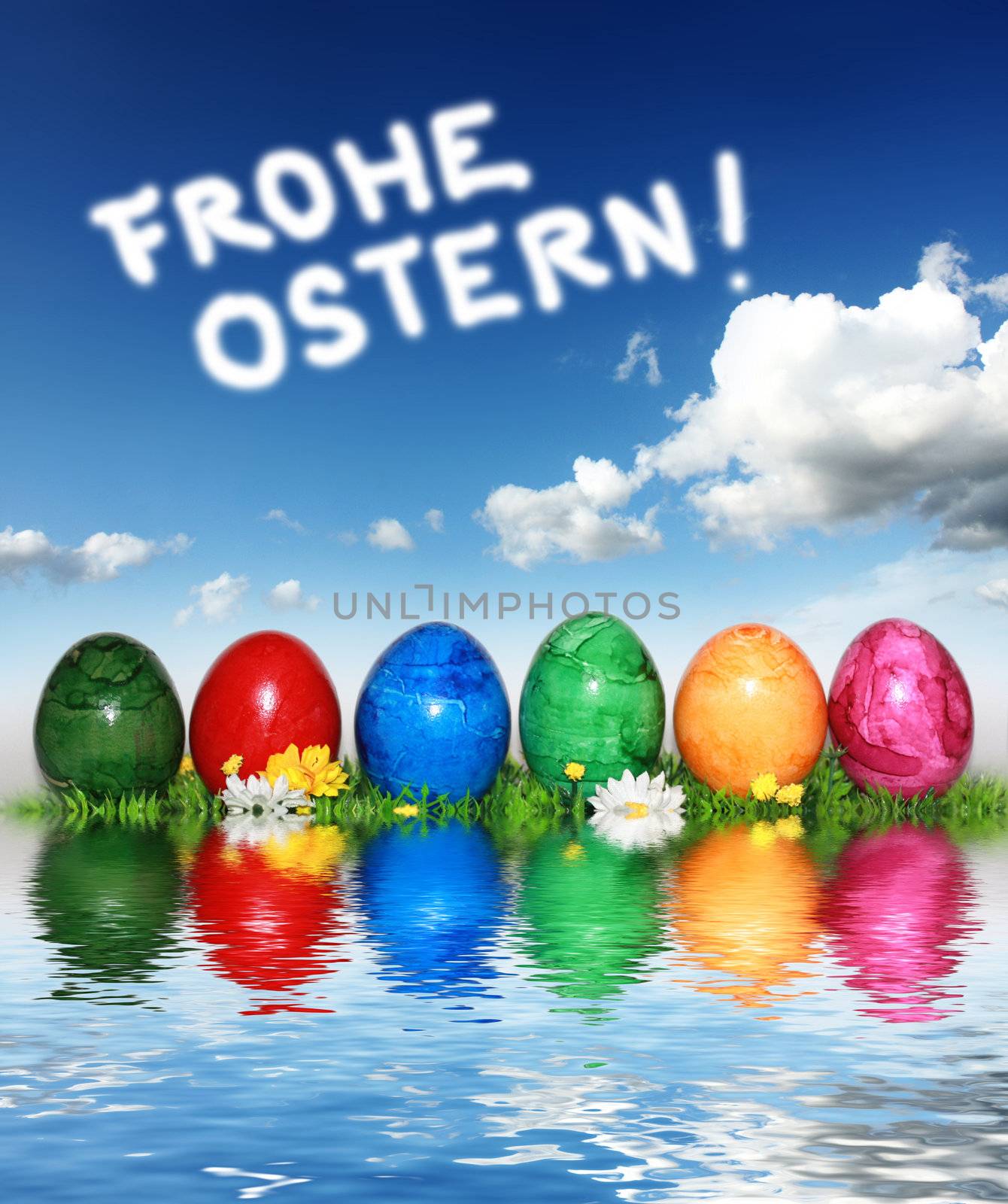 Happy Easter decoration  by photochecker