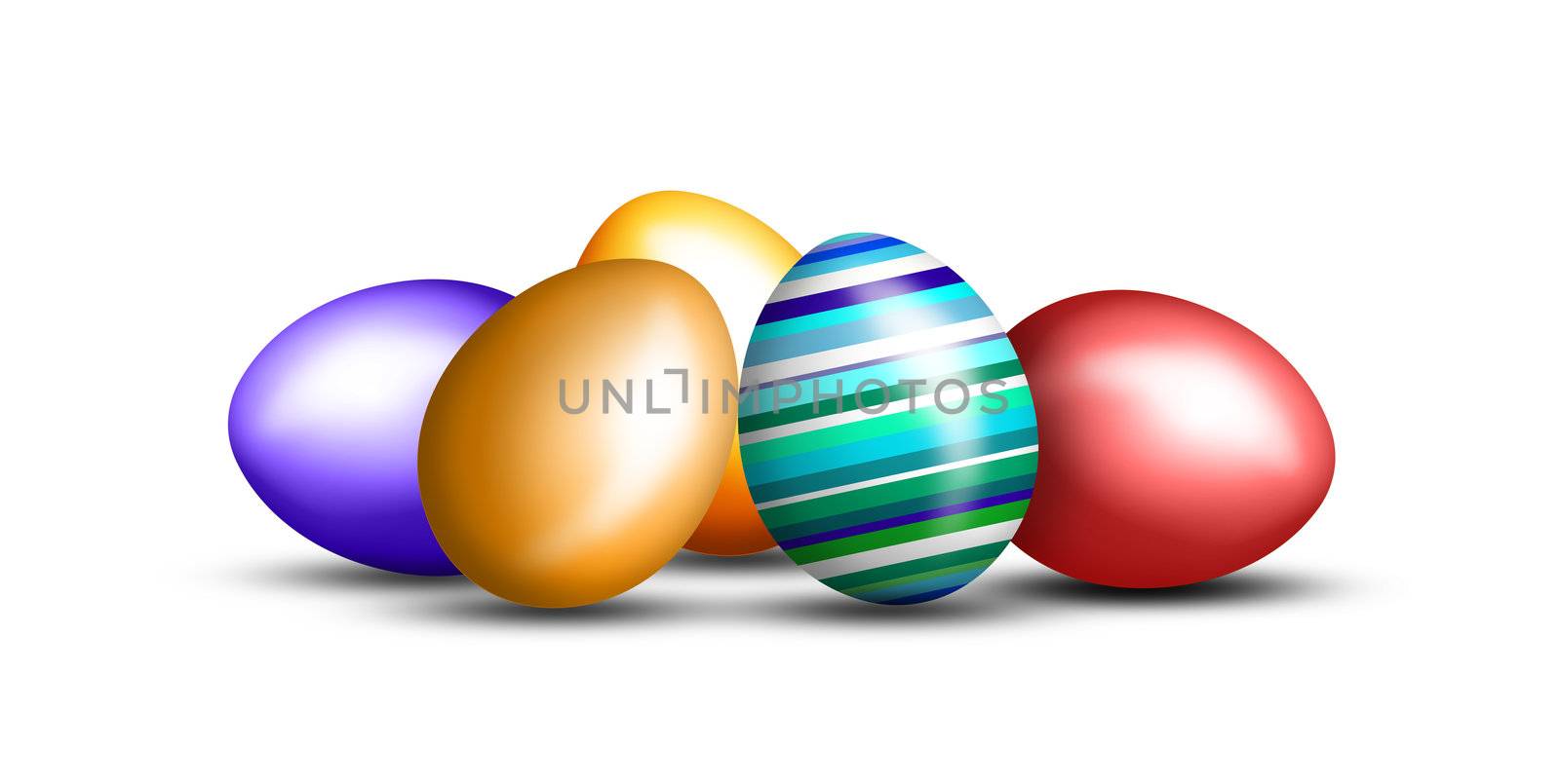 Easter Eggs illustration  by photochecker