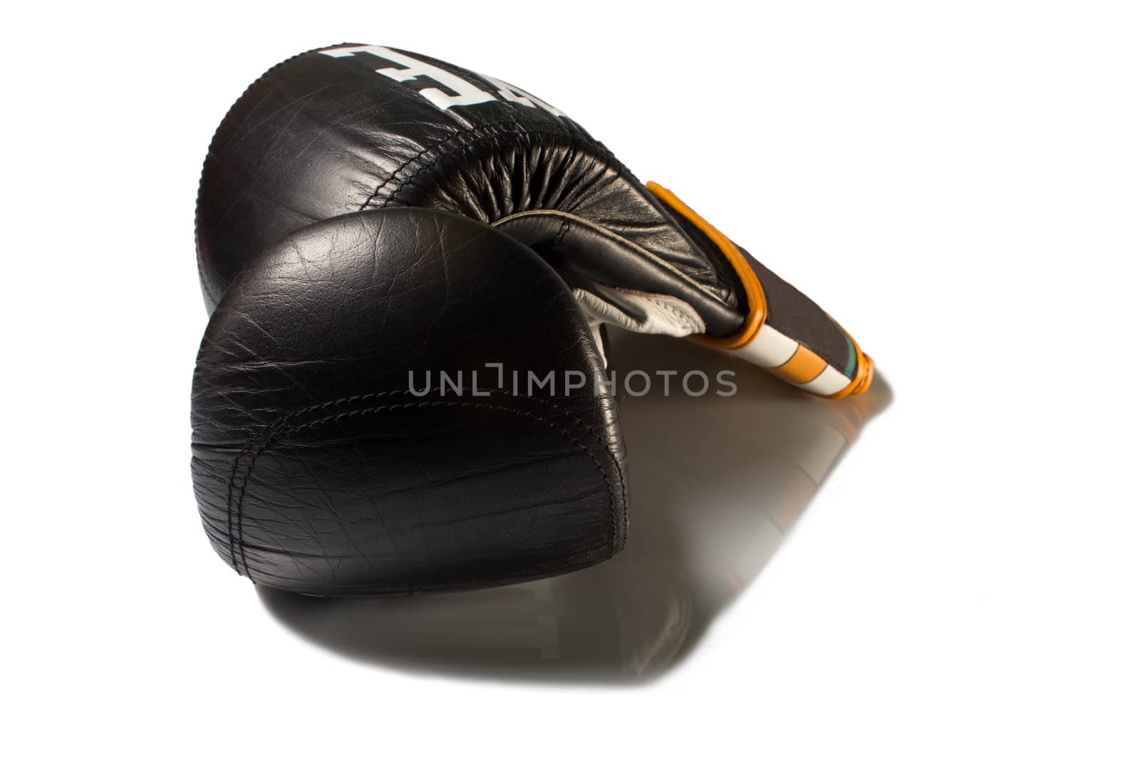 Boxing gloves on a neutral background