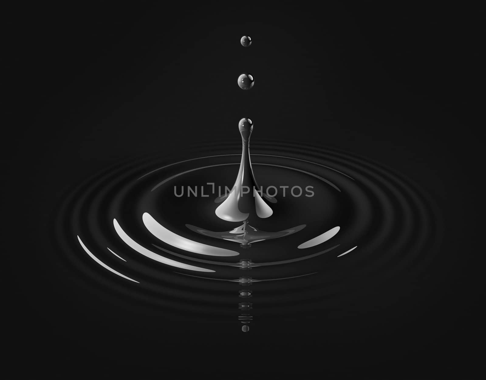 drop of oil and ripple by daboost