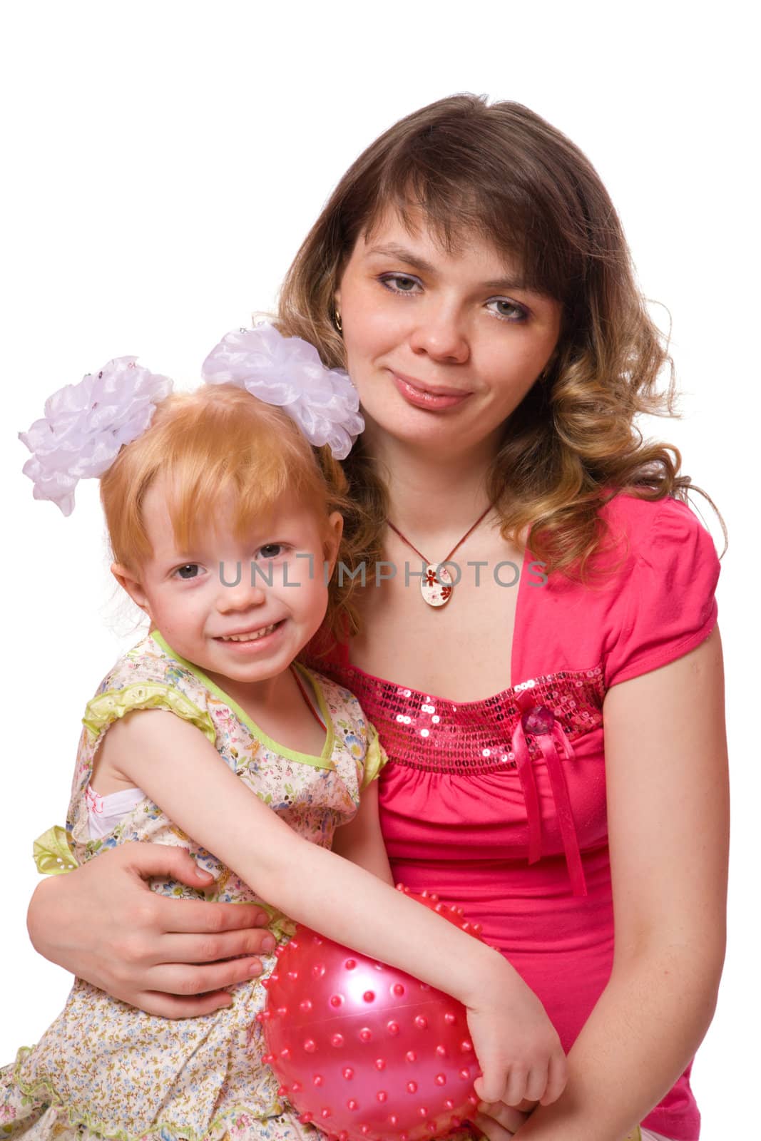 Mother holding daughter by olga_sweet