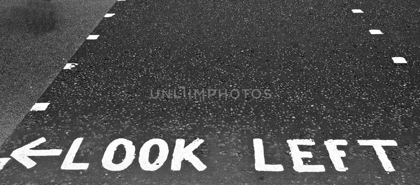 Look Left sign by claudiodivizia