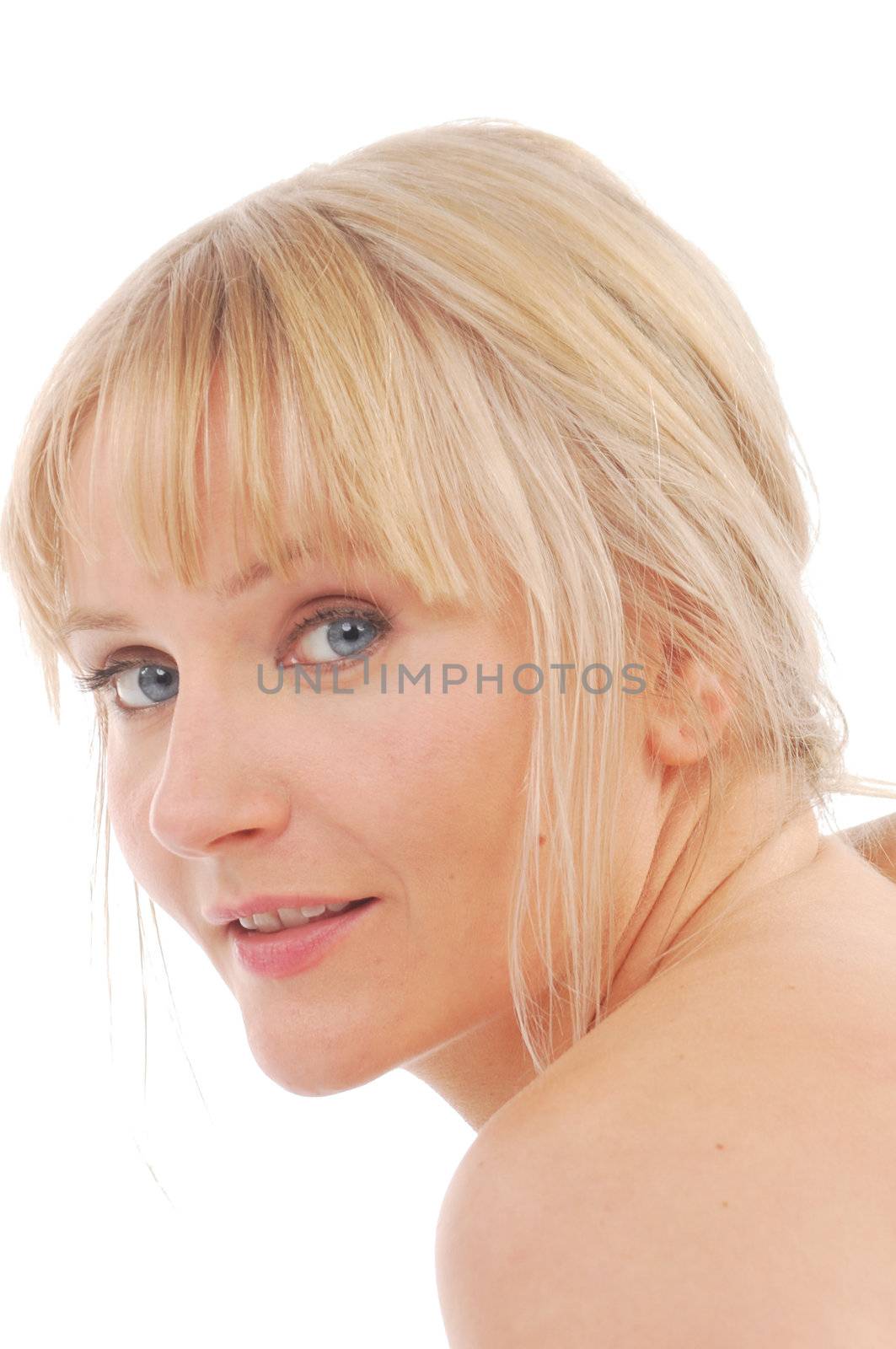 portrait of pretty blonde woman