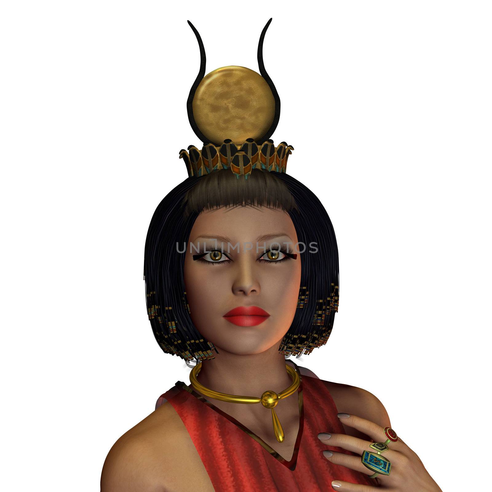 A portrait of an Egyptian woman and the fashion in the time of the pharoahs and rulers of ancient Egypt.