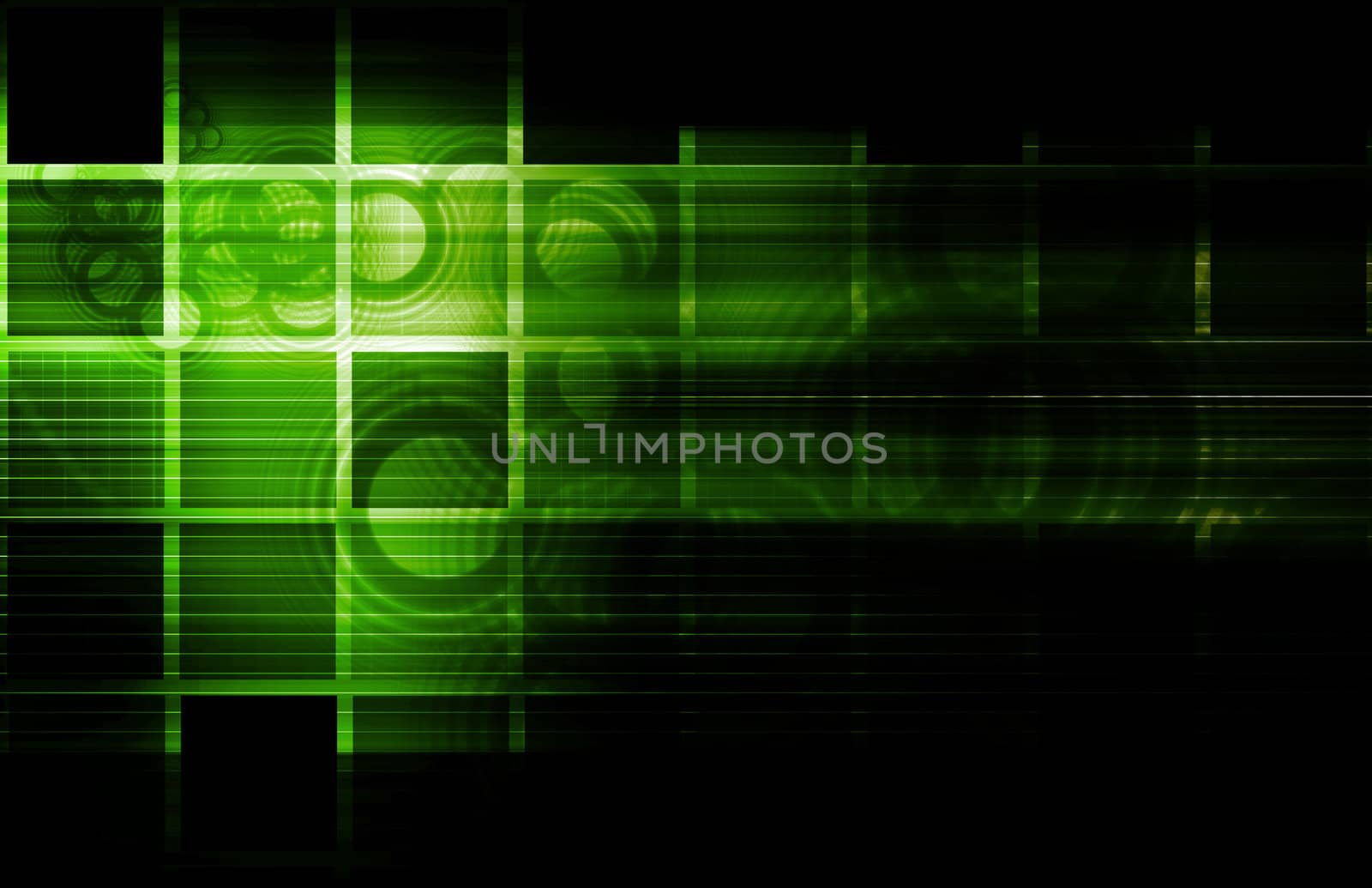 Abstract Glowing Background with a Technology Art