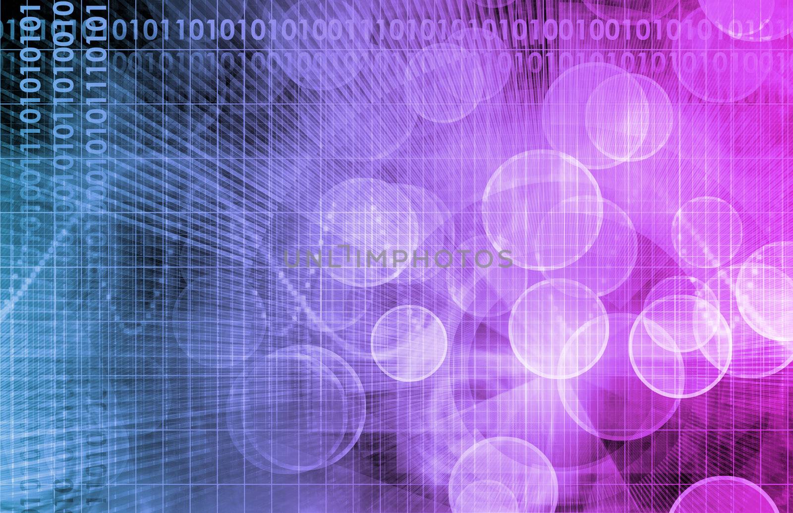 Science Technology Data as a Abstract Art