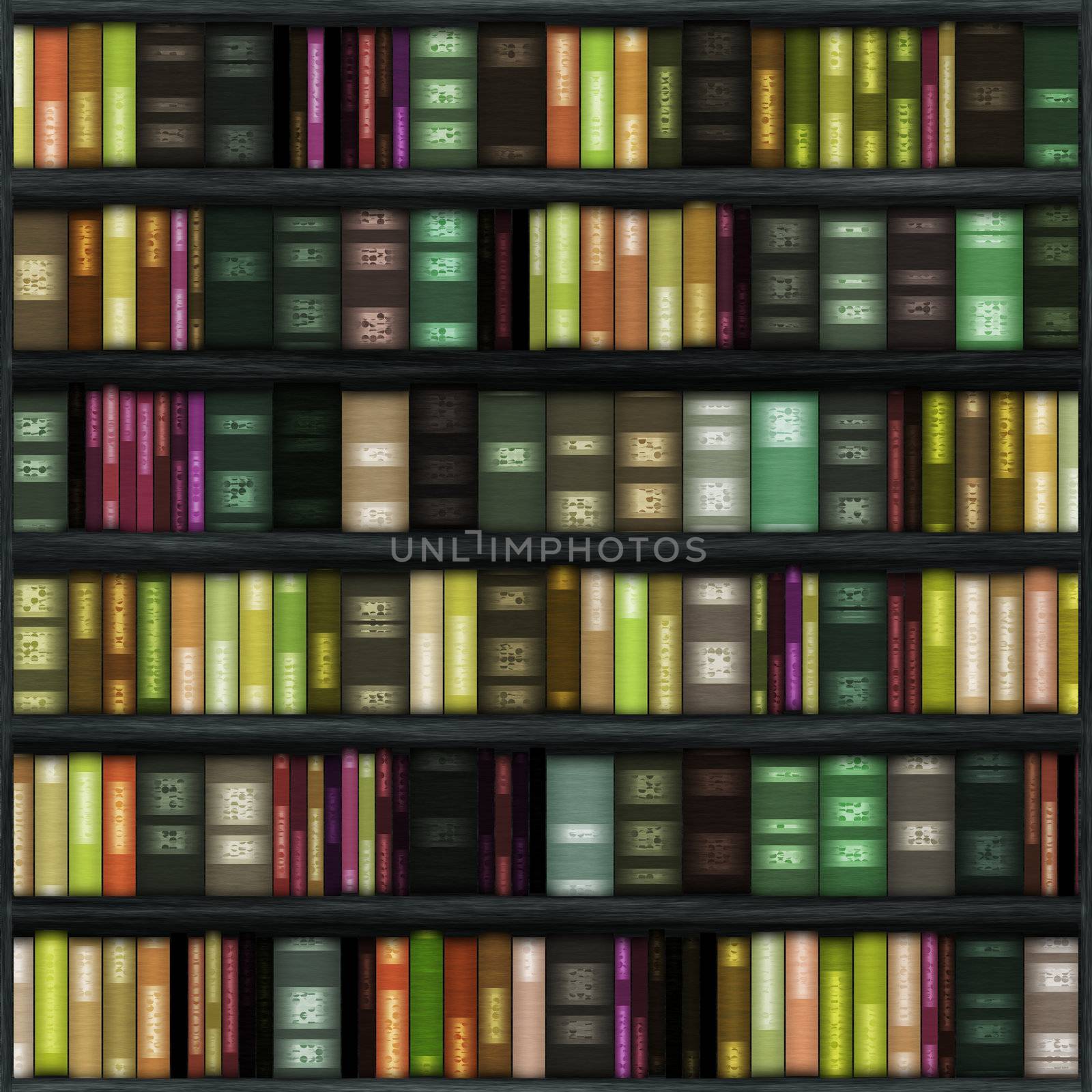 Seamless Book Shelf Texture as a Background