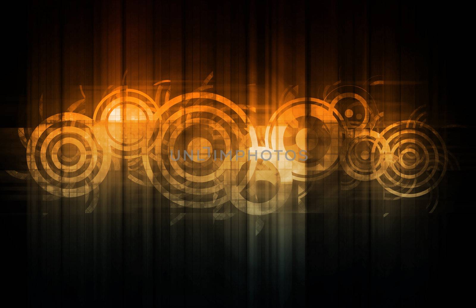 Science Technology Data as a Abstract Art