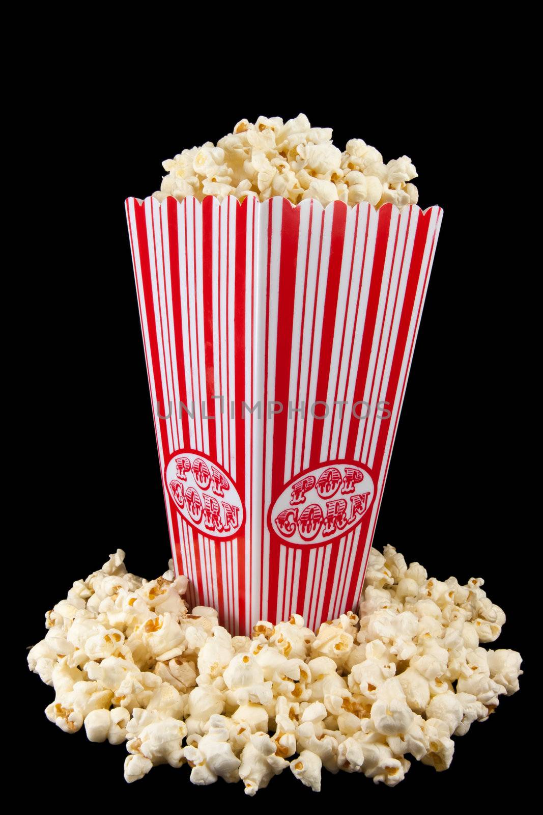 Picture of a popcorn holder with two corners