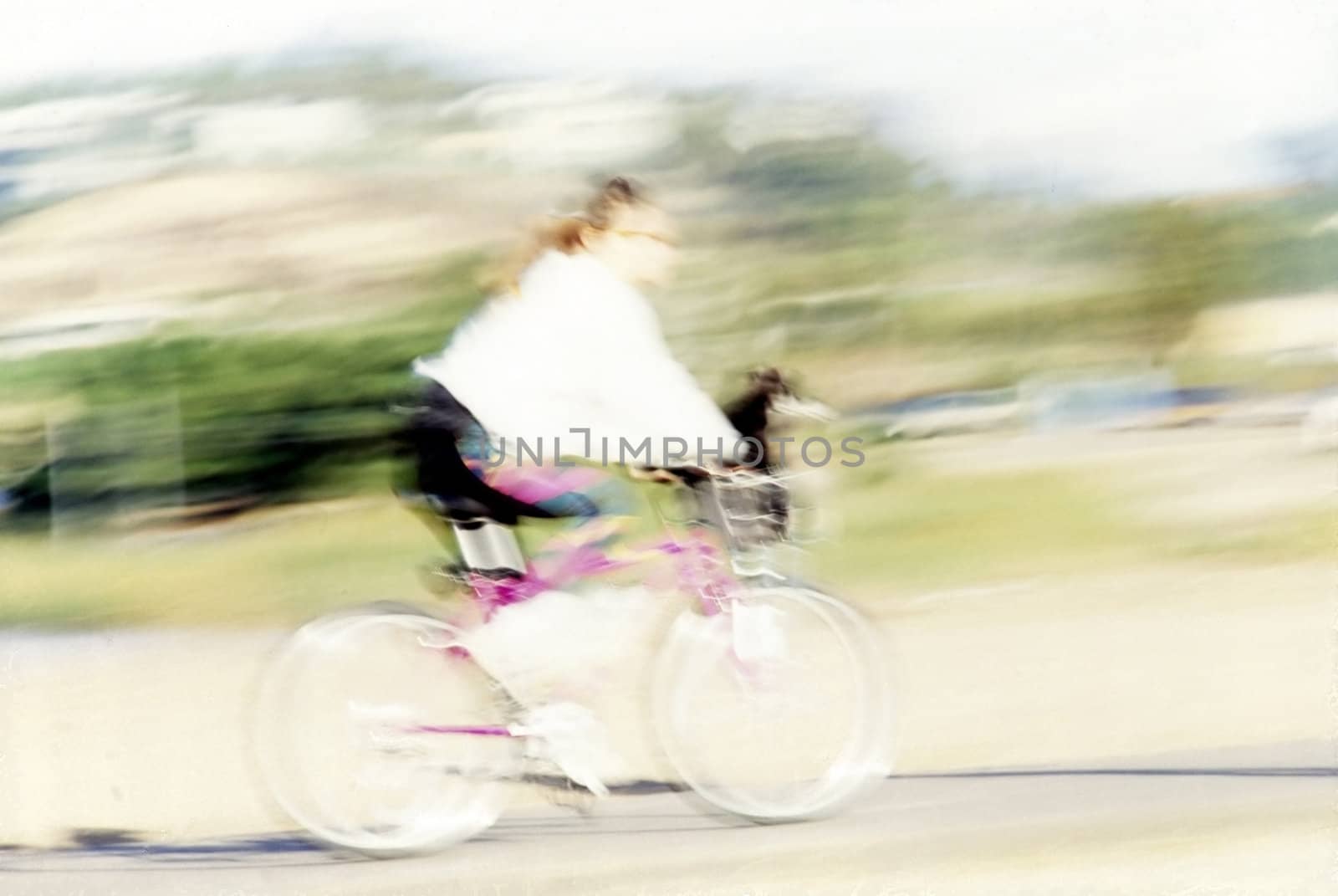 Bike in blur
