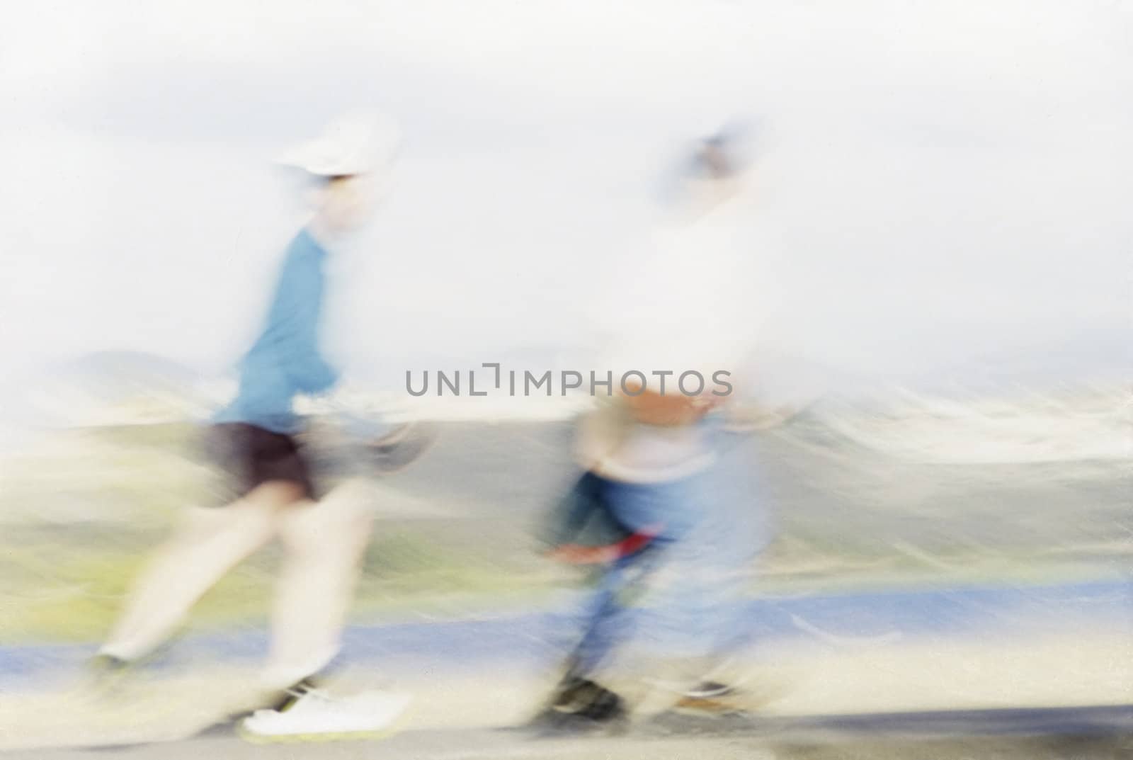 Roller skating in blur