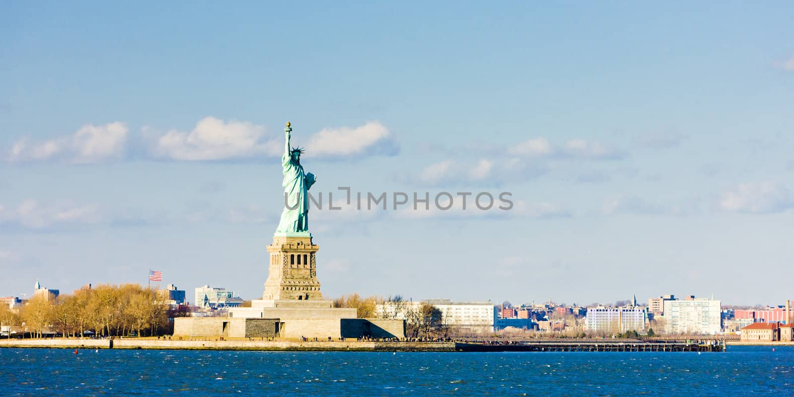 Liberty Island and Statue of Liberty, New York, USA by phbcz