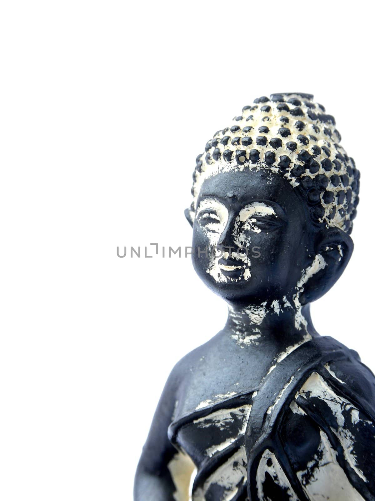 Buddha, a upper body close-up.