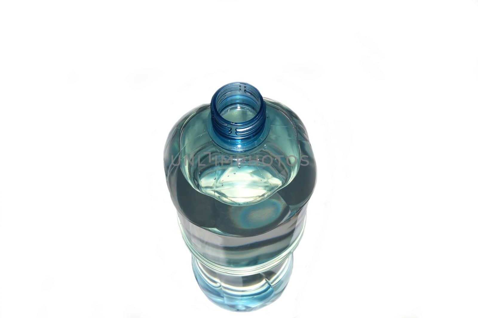 mineral water isolated on the white background
