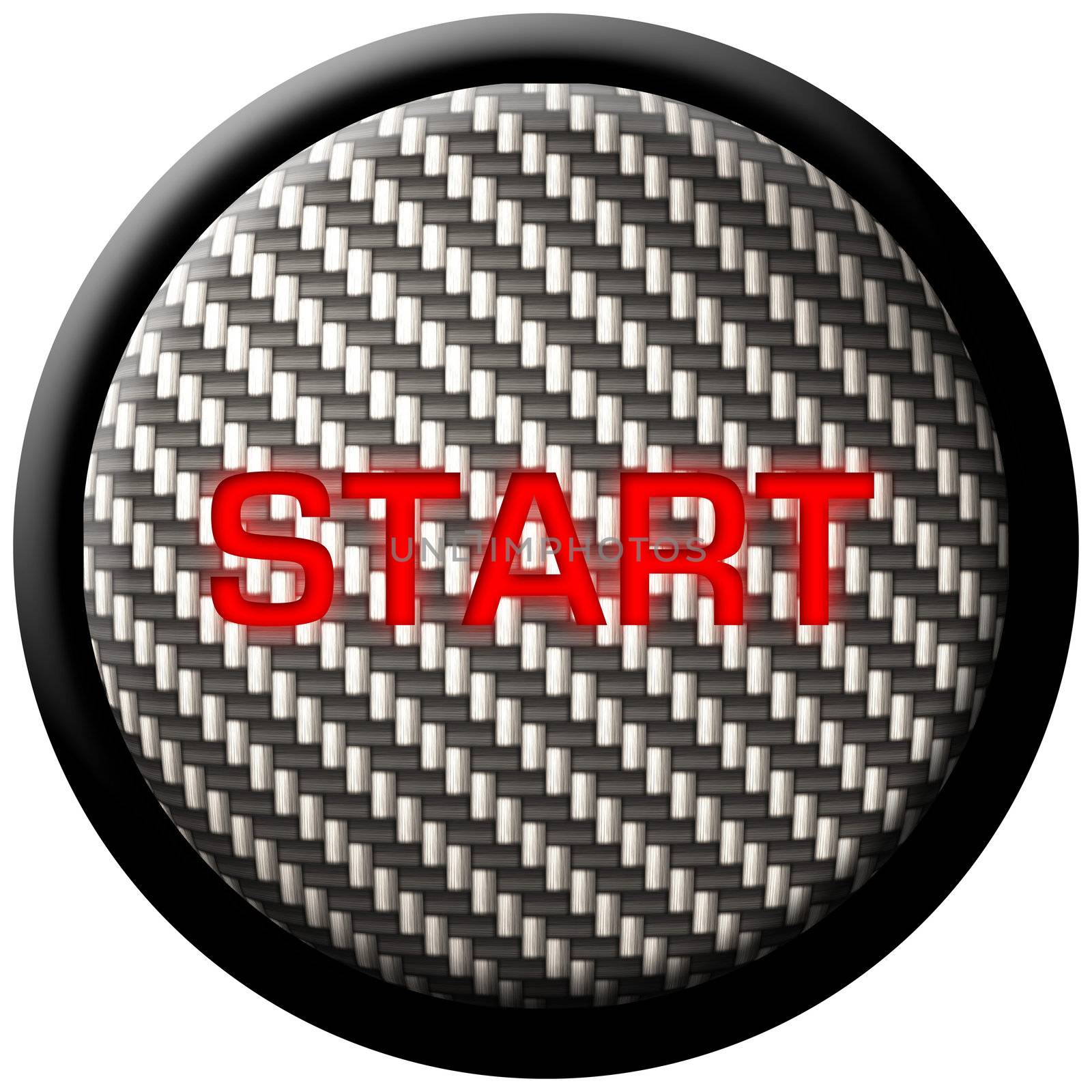 Carbon Fiber Start Button by graficallyminded