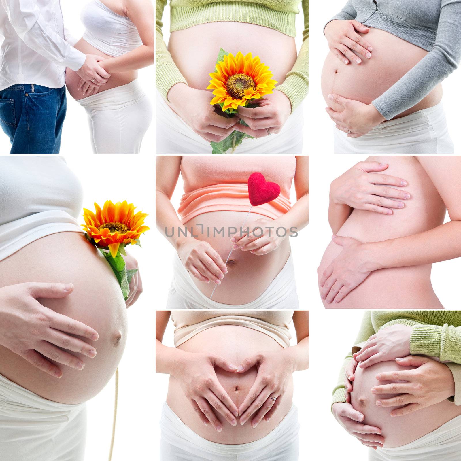 Collage of my pregnancy photo