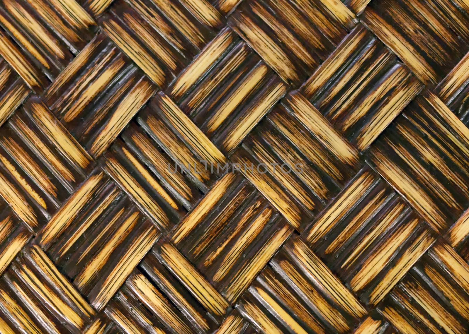 close up of rattan texture
