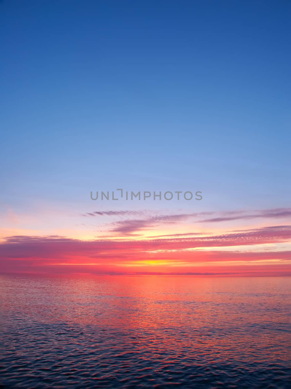 Beautiful colors reflect off Lake Superior in northern Michigan.