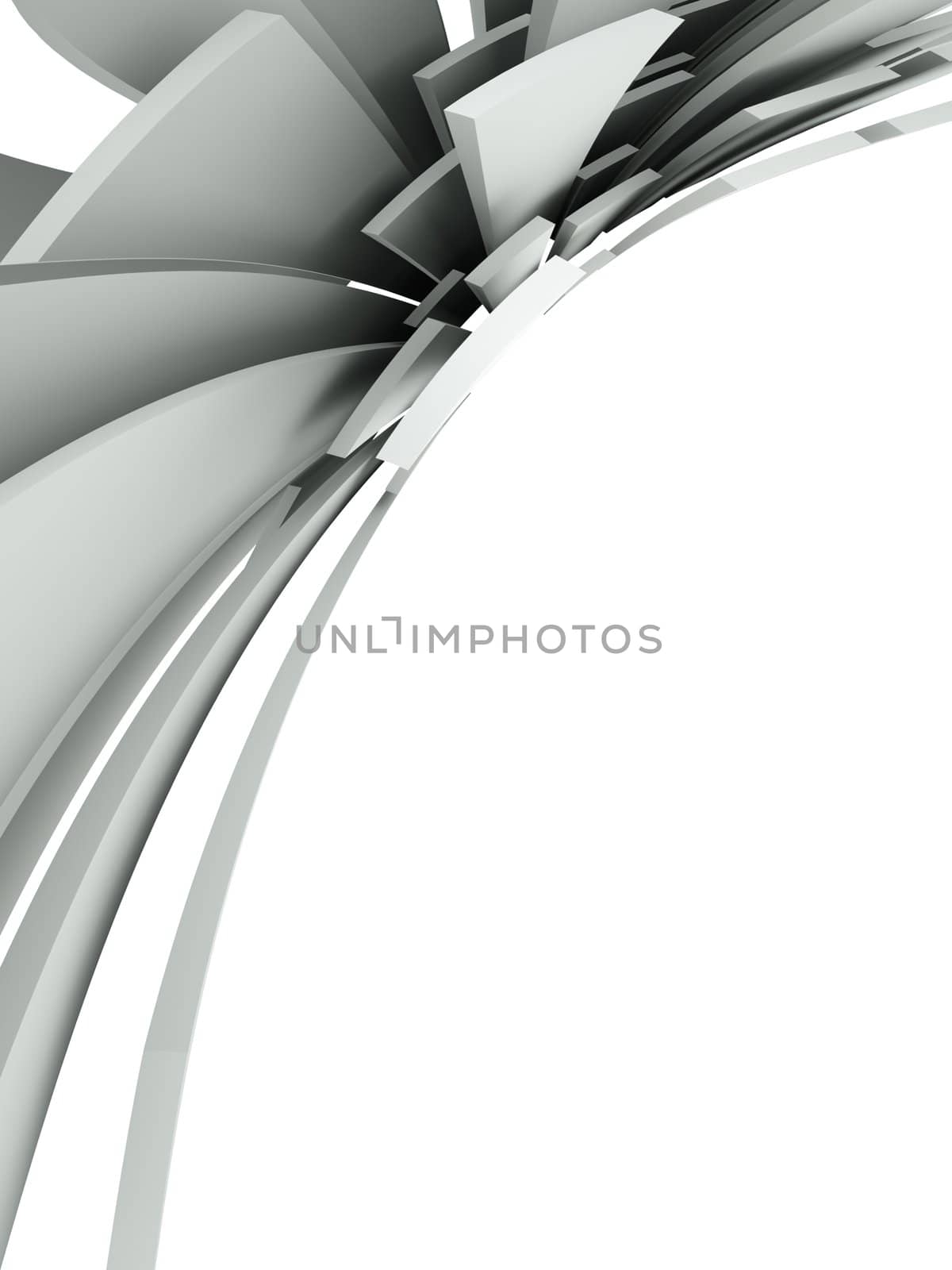 3d abstract architectural background by chrisroll