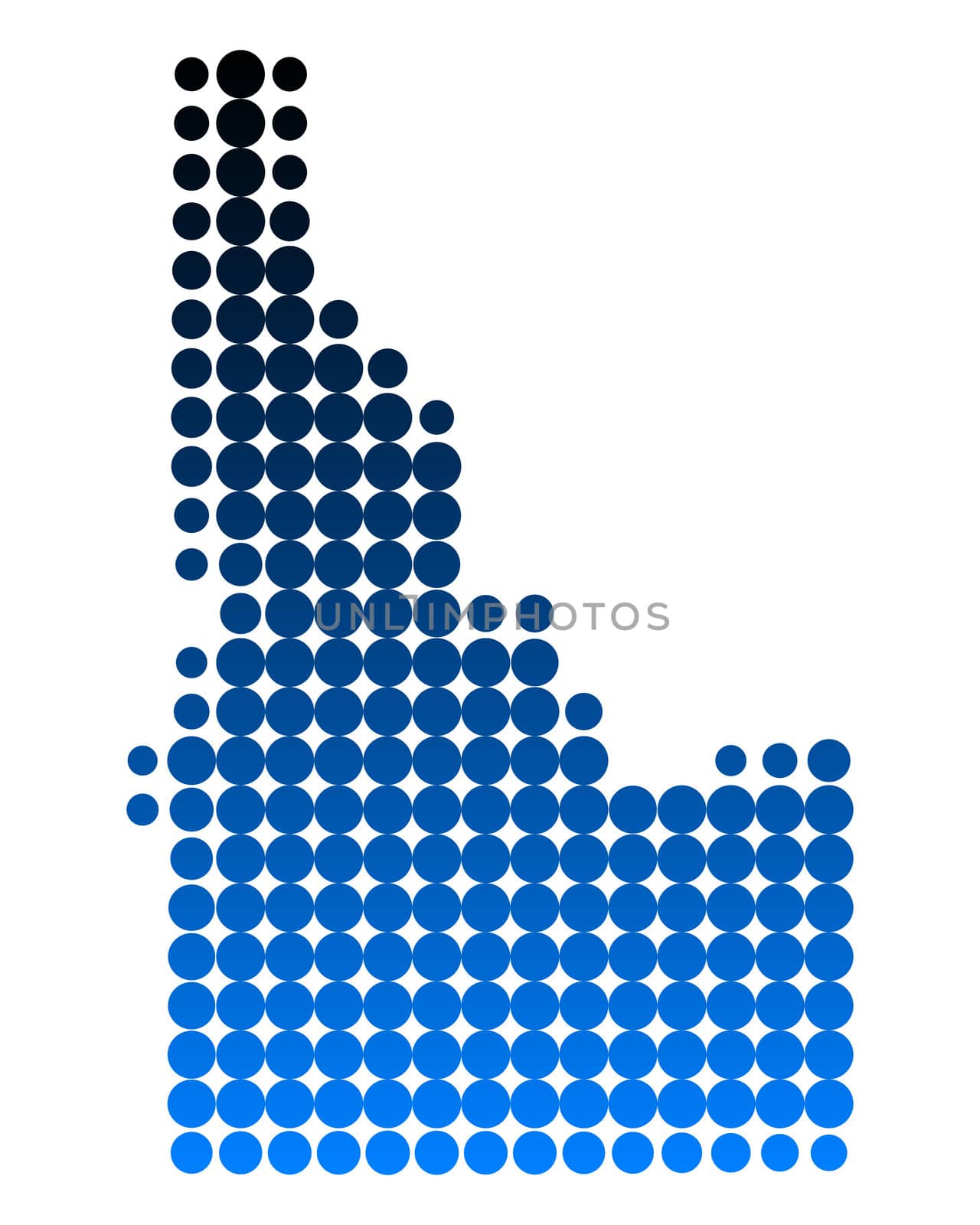 Map of Idaho by rbiedermann