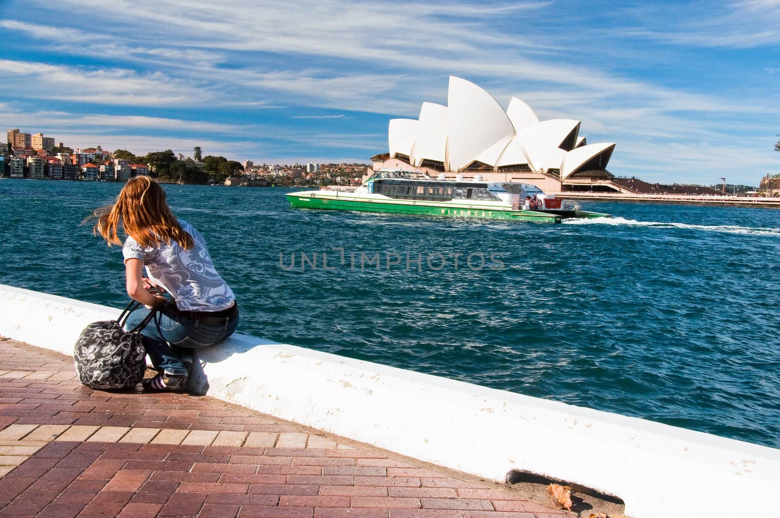 the bay and the skyline of sydney, australia