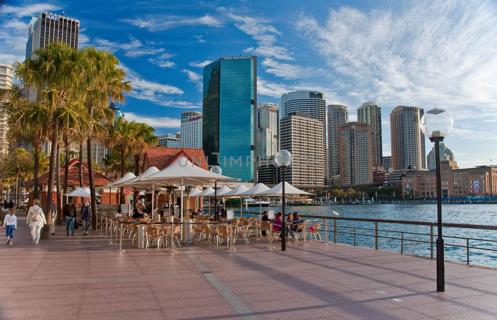 the bay and the skyline of sydney, australia