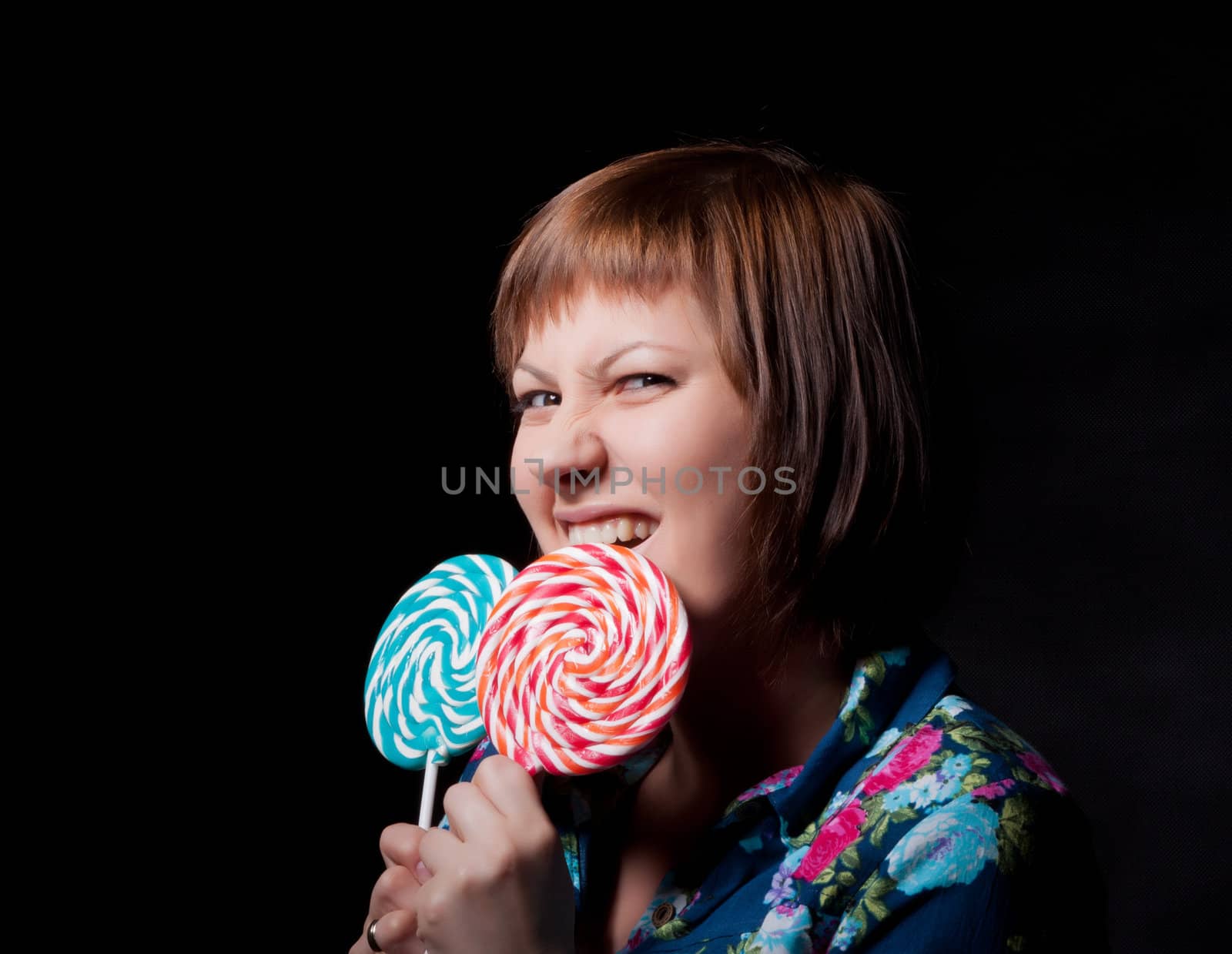 young woman with lollipop by Discovod