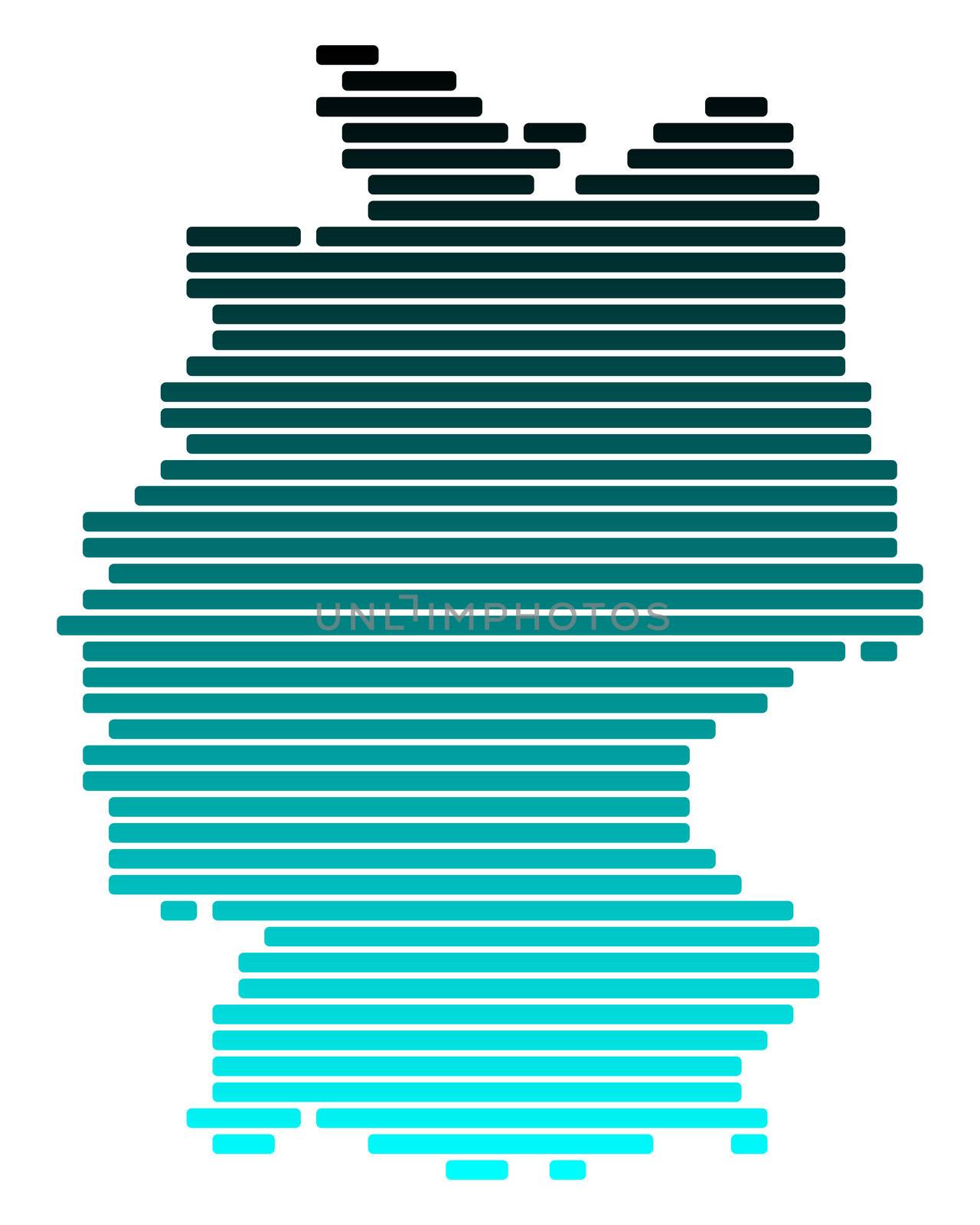 Map of Germany by rbiedermann