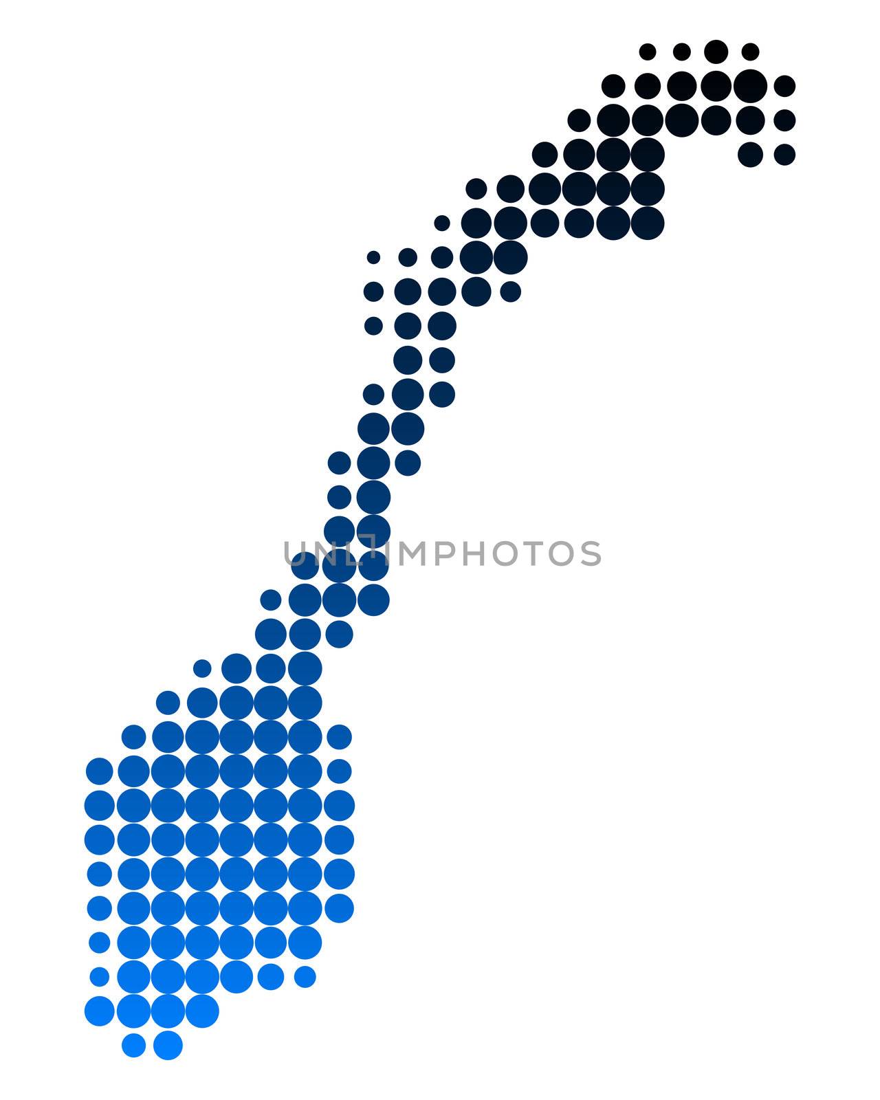 Map of Norway by rbiedermann