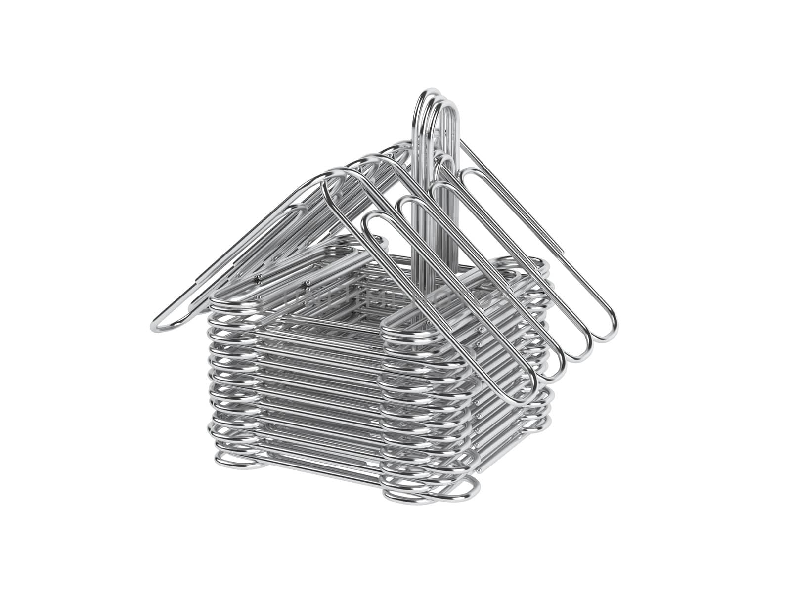 Paper clips house by AlexanderMorozov