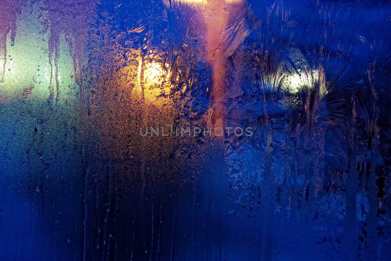 Frozen glass winter night by oleg_zhukov