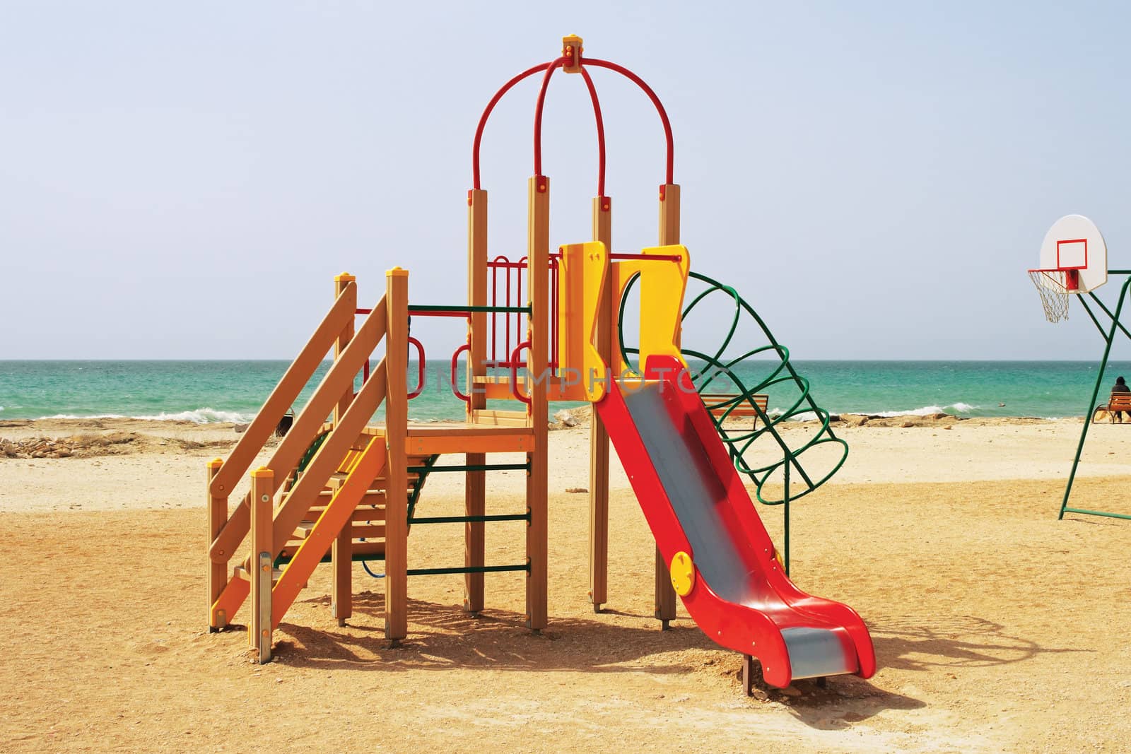 Children's playground by the sea. by ekipaj