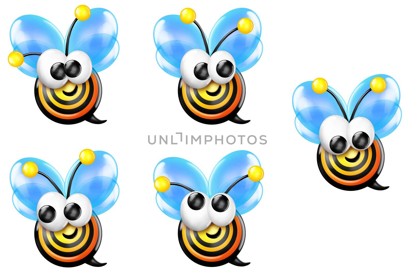 Bullseye Bee Front by komodoempire