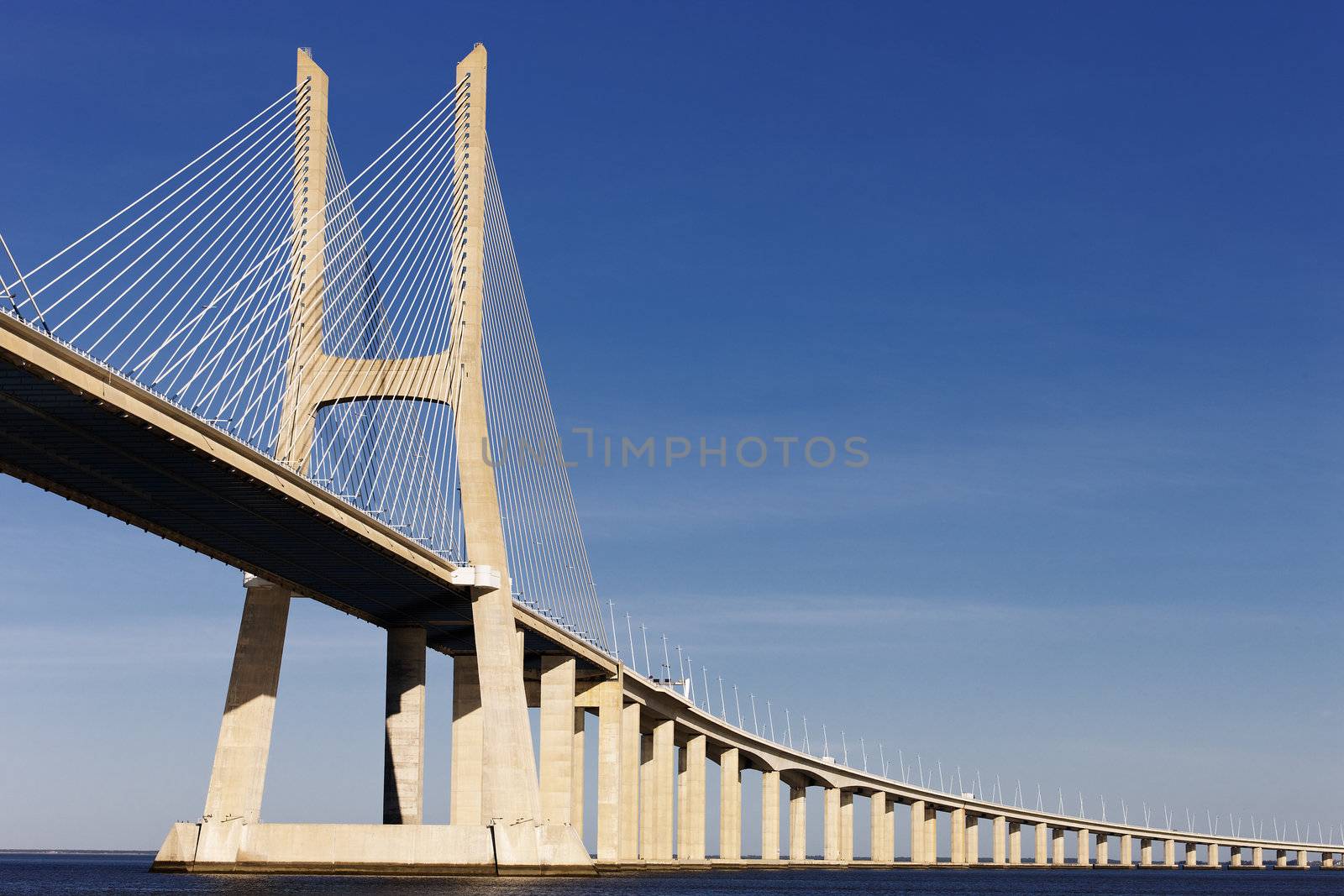 The big Vasco da Gama bridge in Lisbon