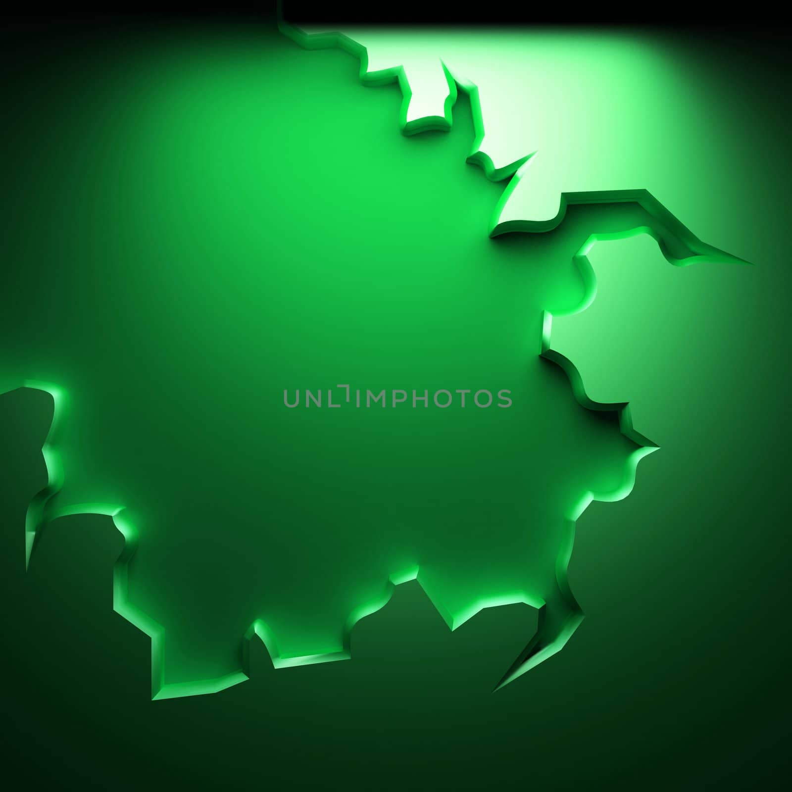 abstract plate made in 3D graphics