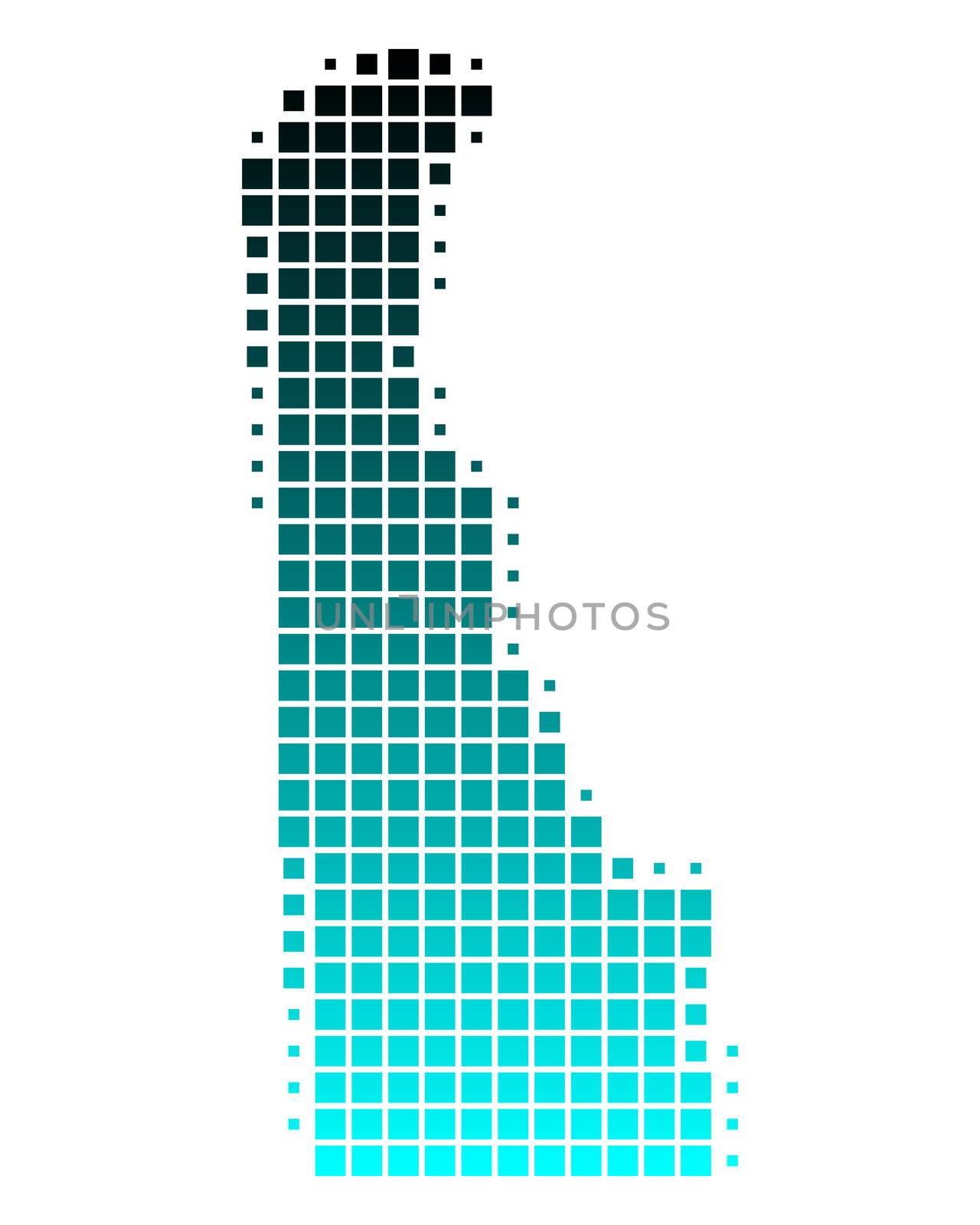 Map of Delaware