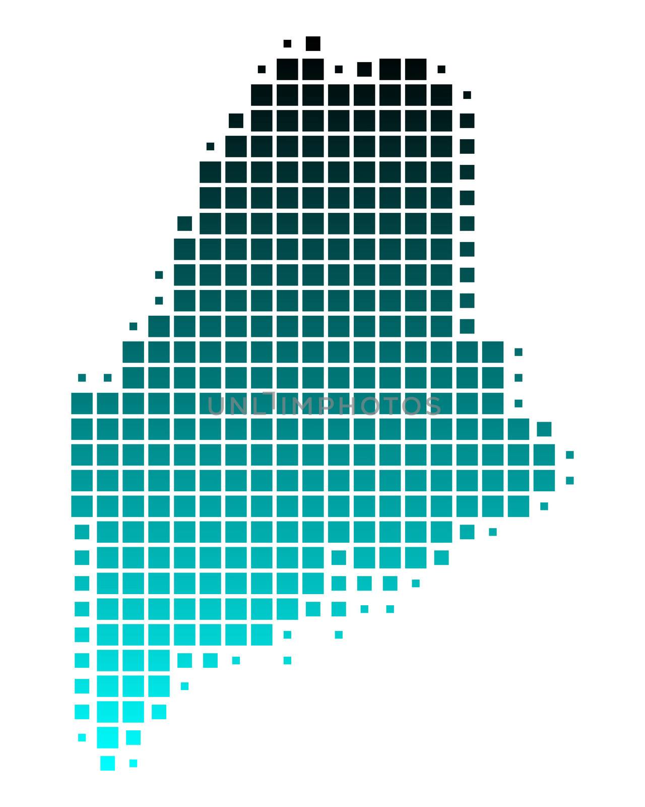 Map of Maine by rbiedermann