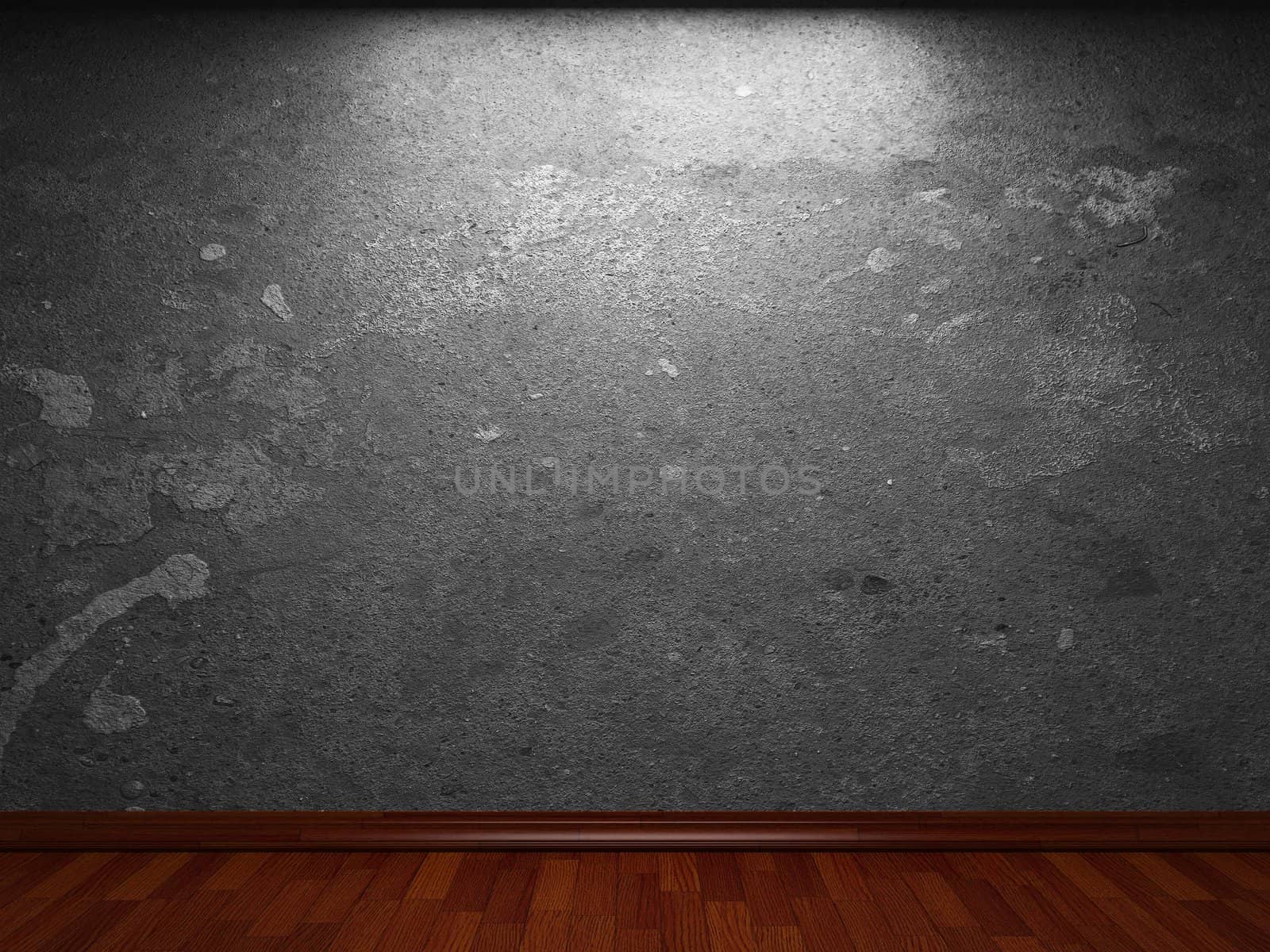 old concrete wall made in 3D graphics