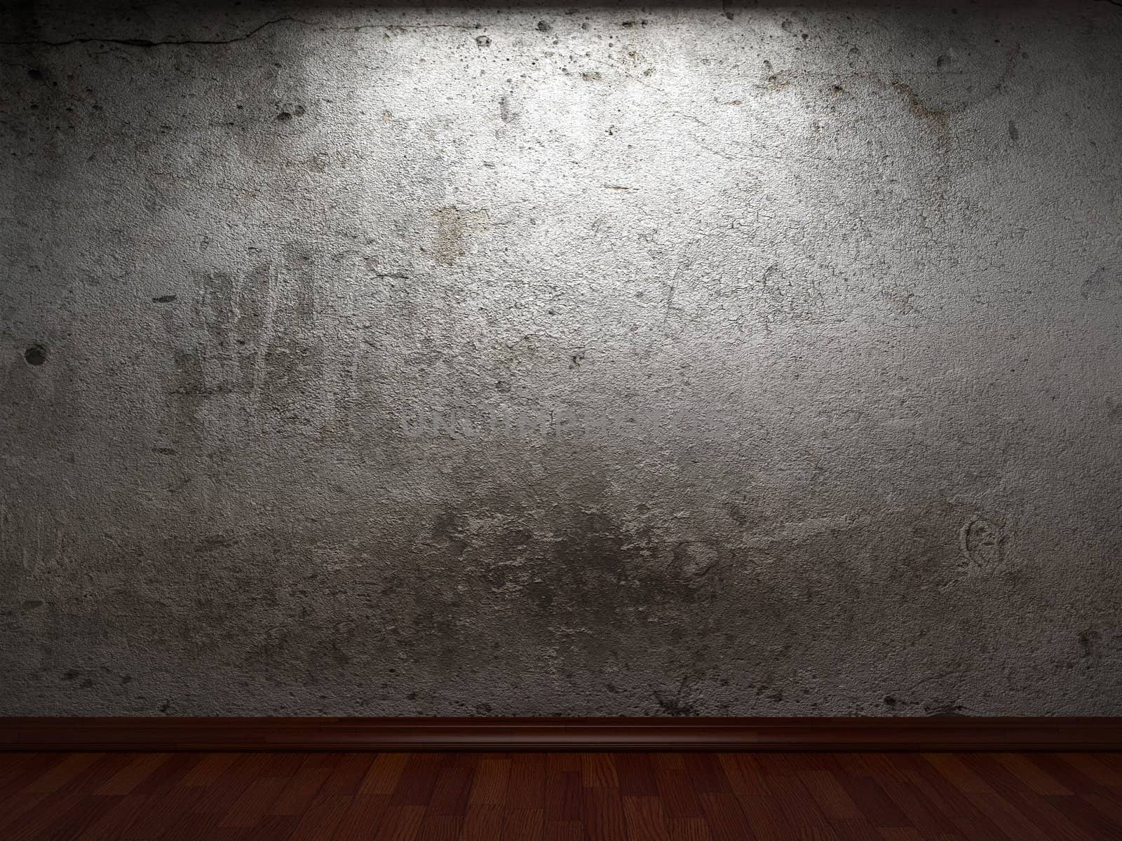 old concrete wall made in 3D graphics