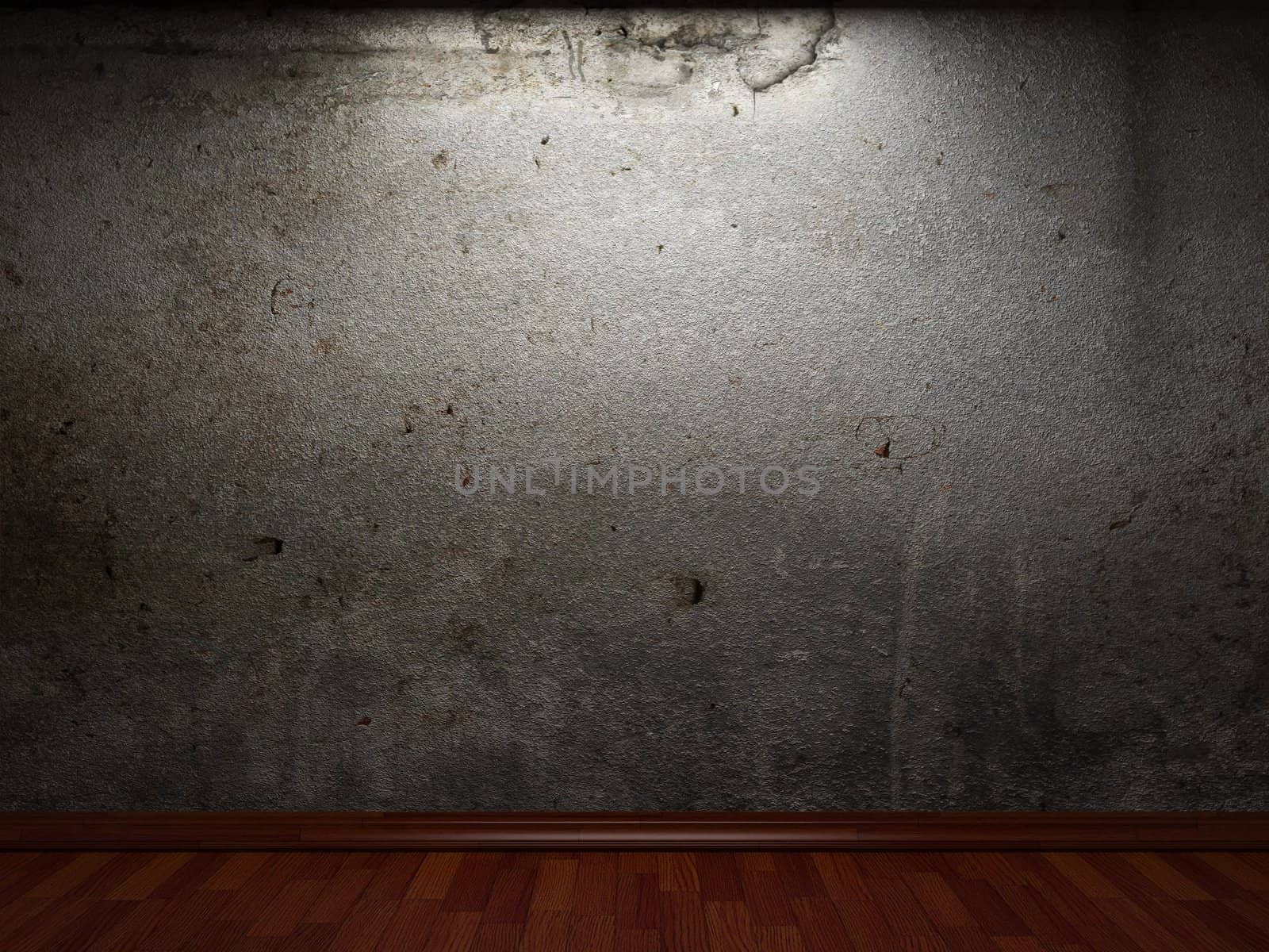 old concrete wall by icetray