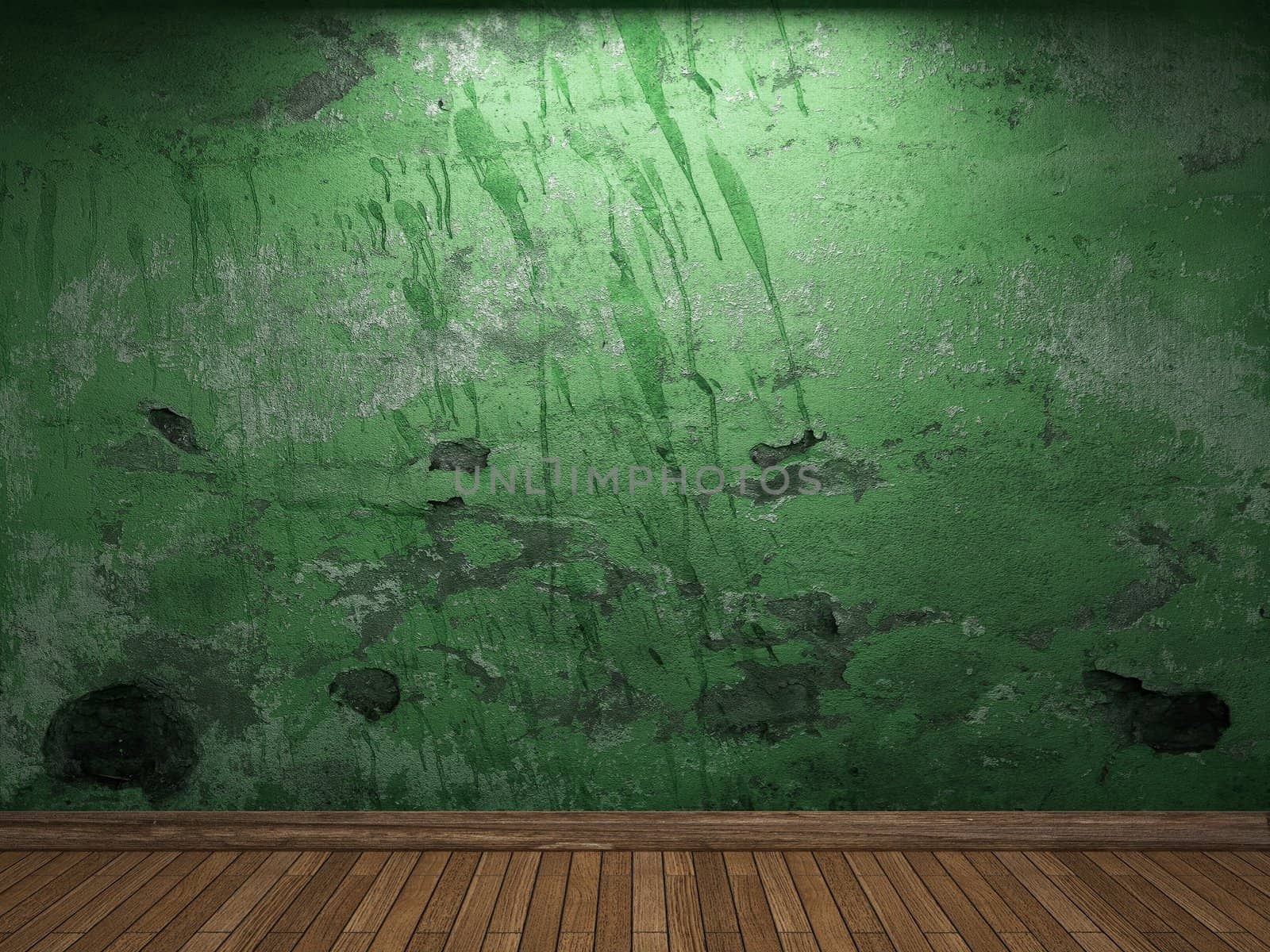 old concrete wall made in 3D graphics