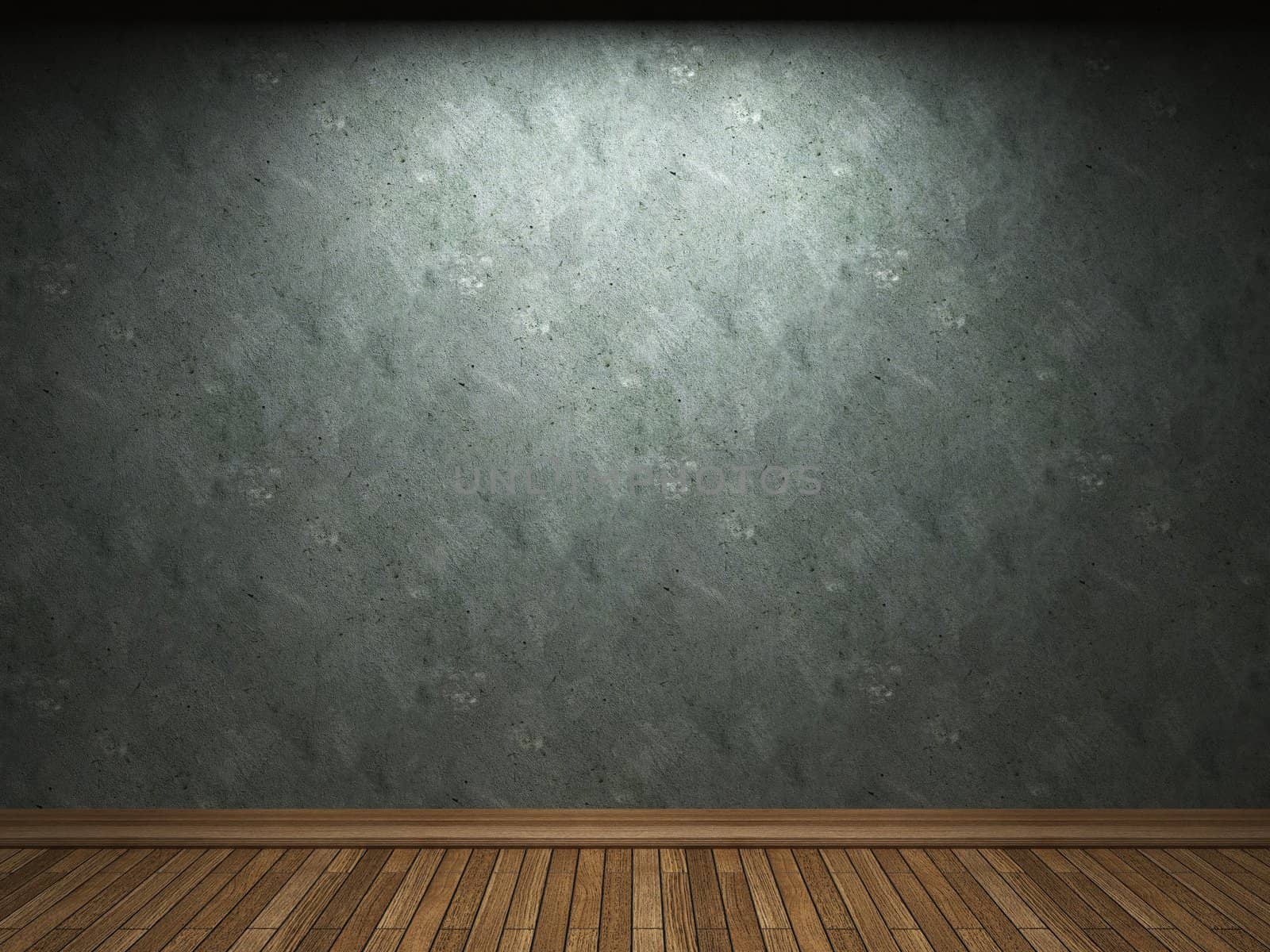 old concrete wall made in 3D graphics