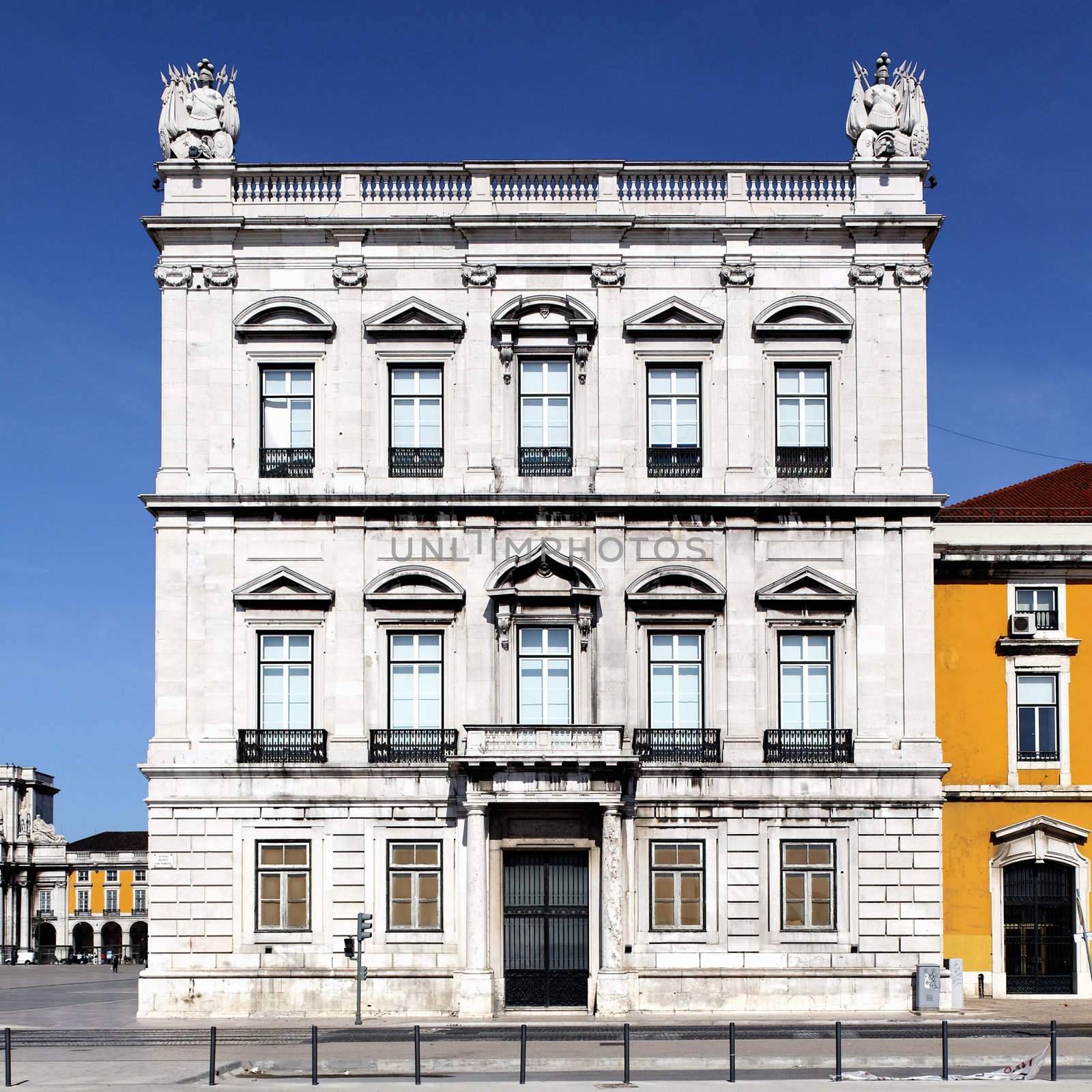 Facade of the building at Lisbon's Terreiro do Pa 