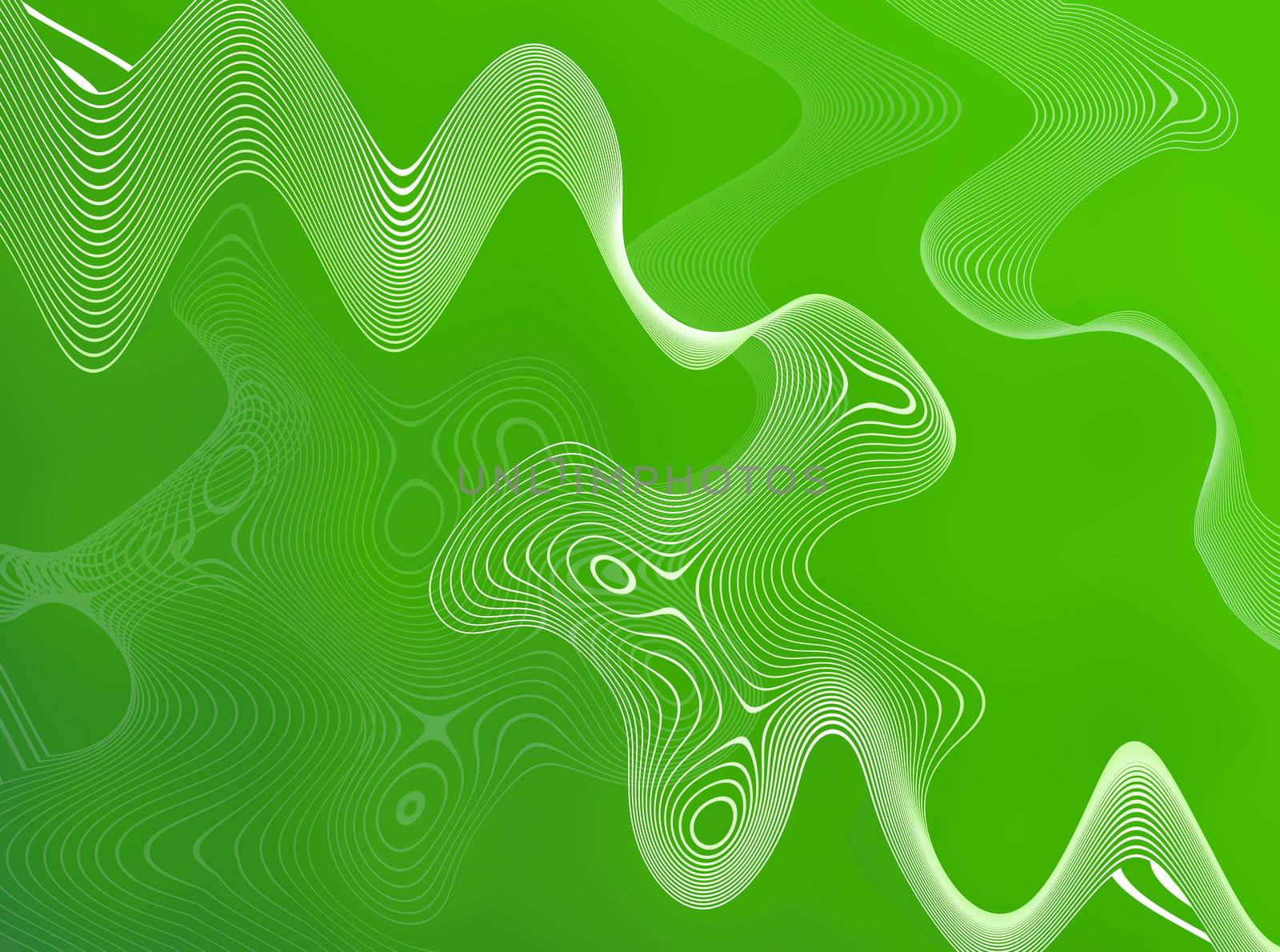 Green Abstract Wires by graficallyminded